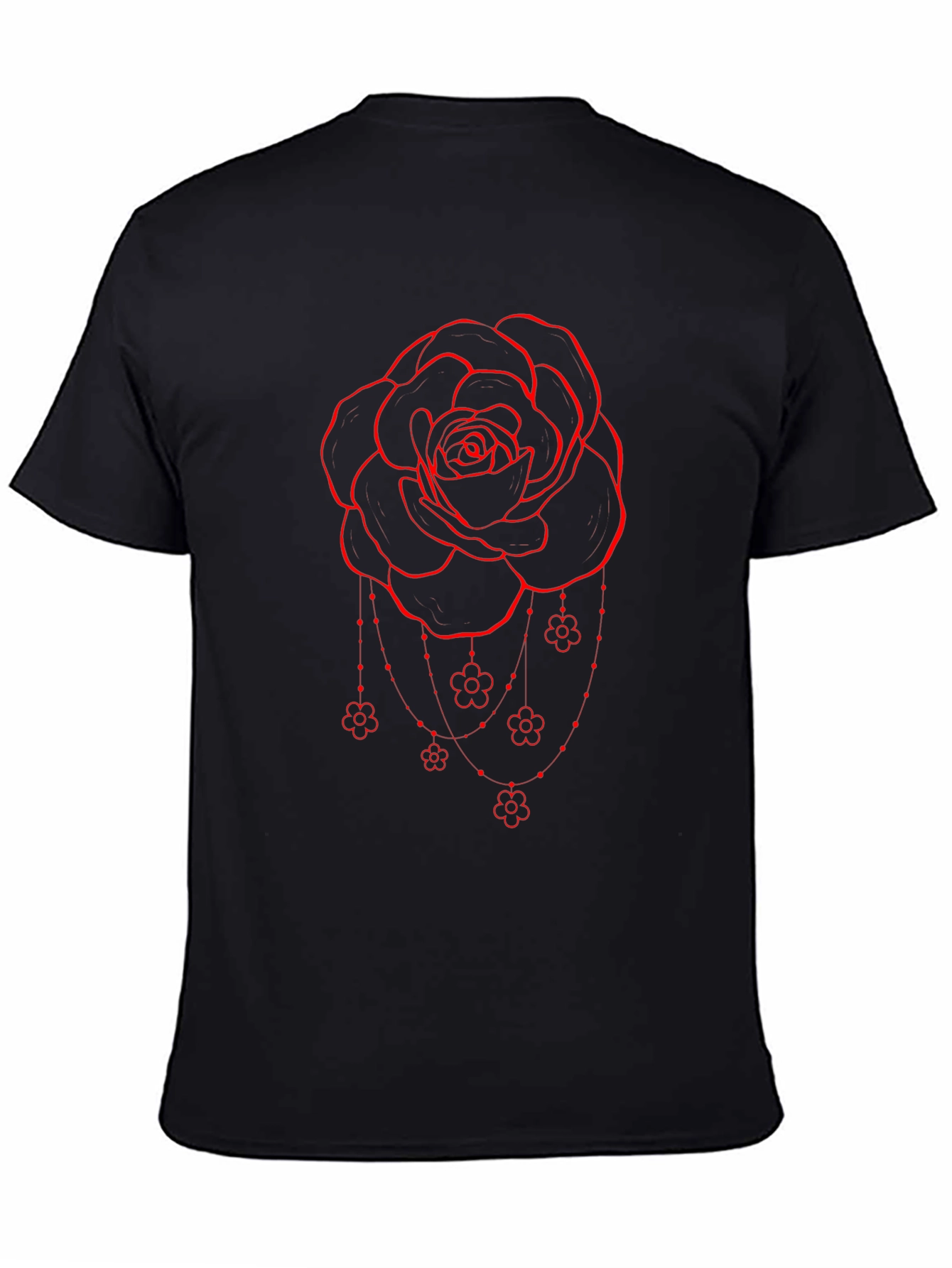 Rose Graphic T-Shirt - Black