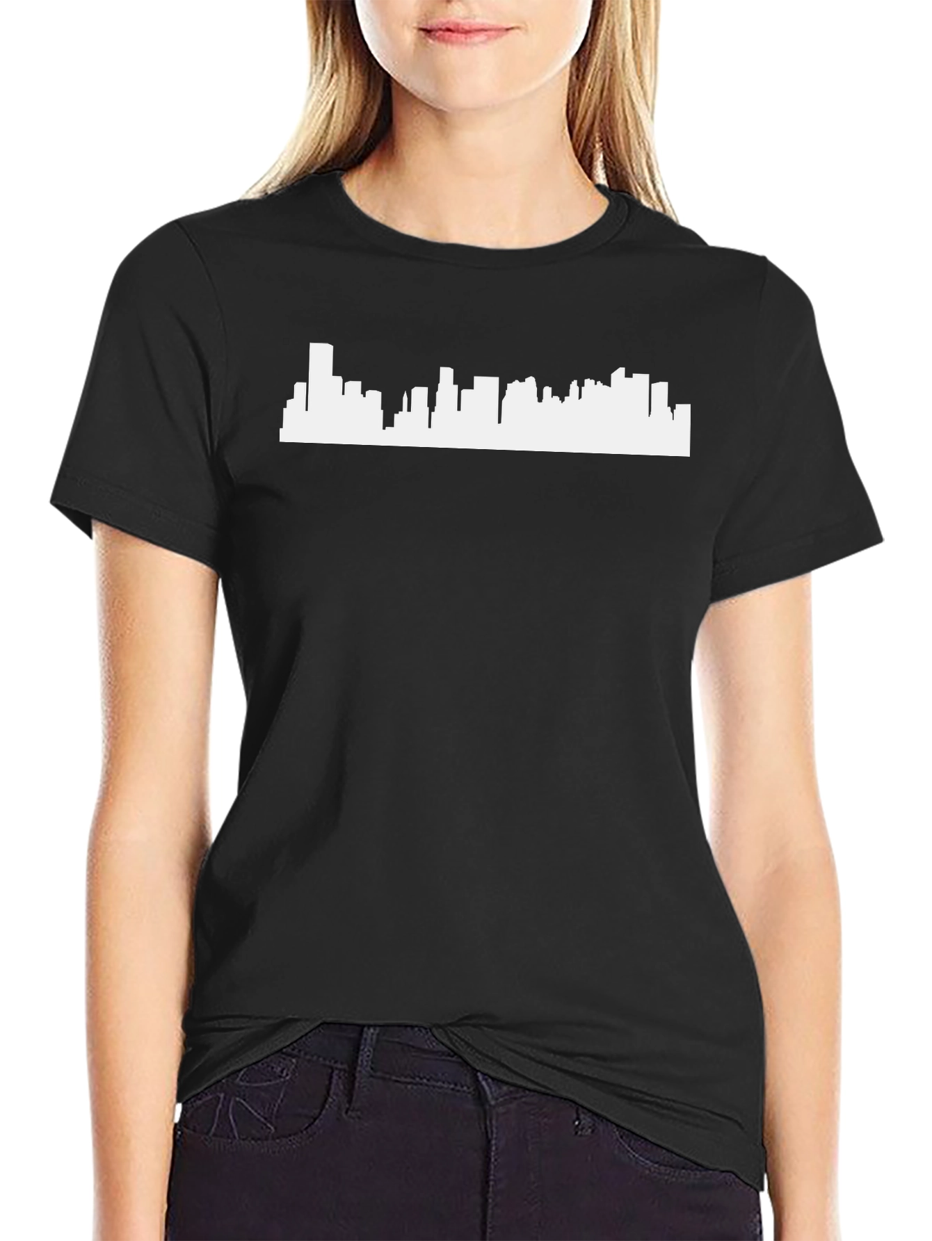Cityscape Silhouette T-Shirt - Modern Urban Design