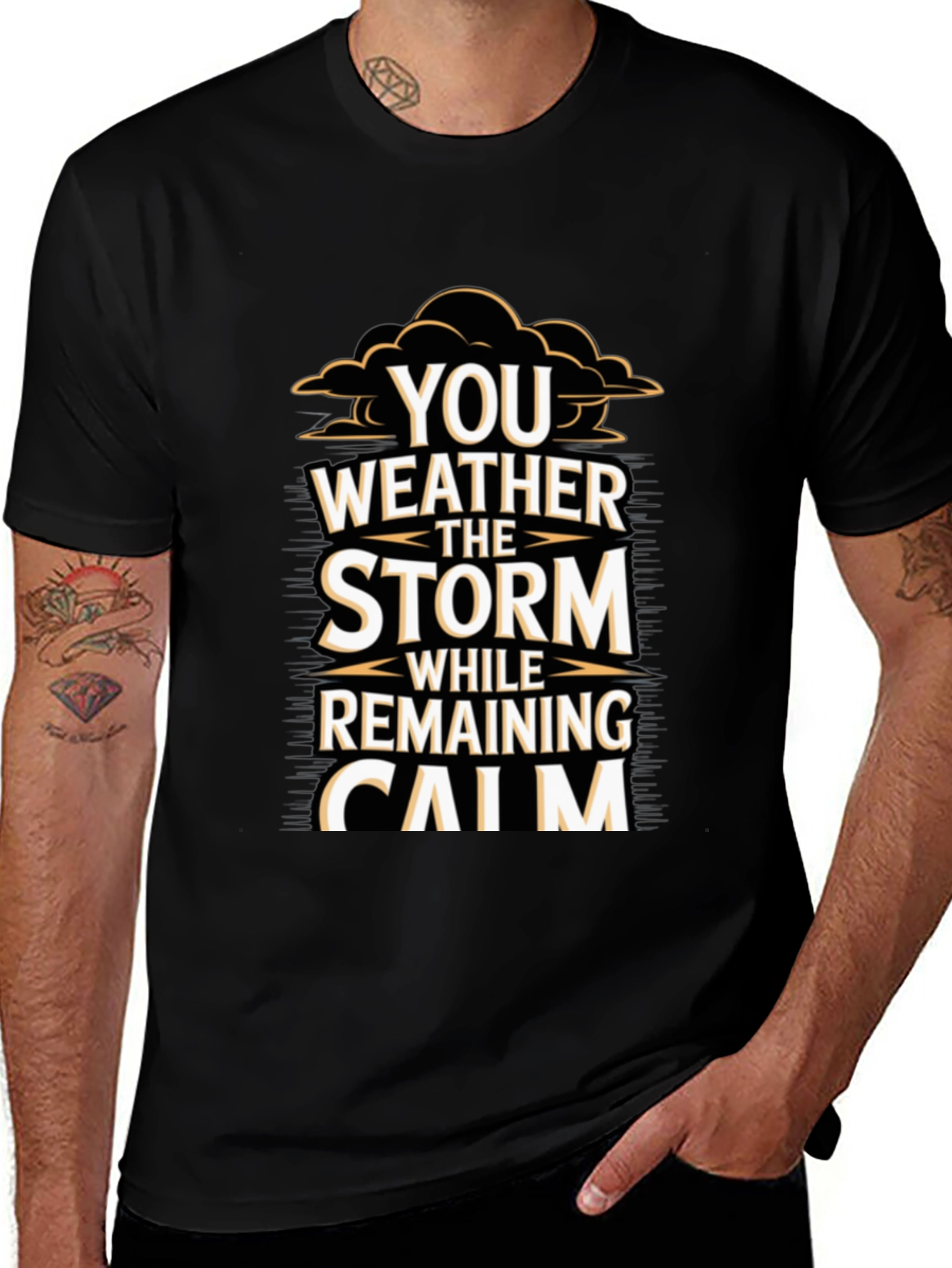 Weather the Storm Graphic Tee - Black