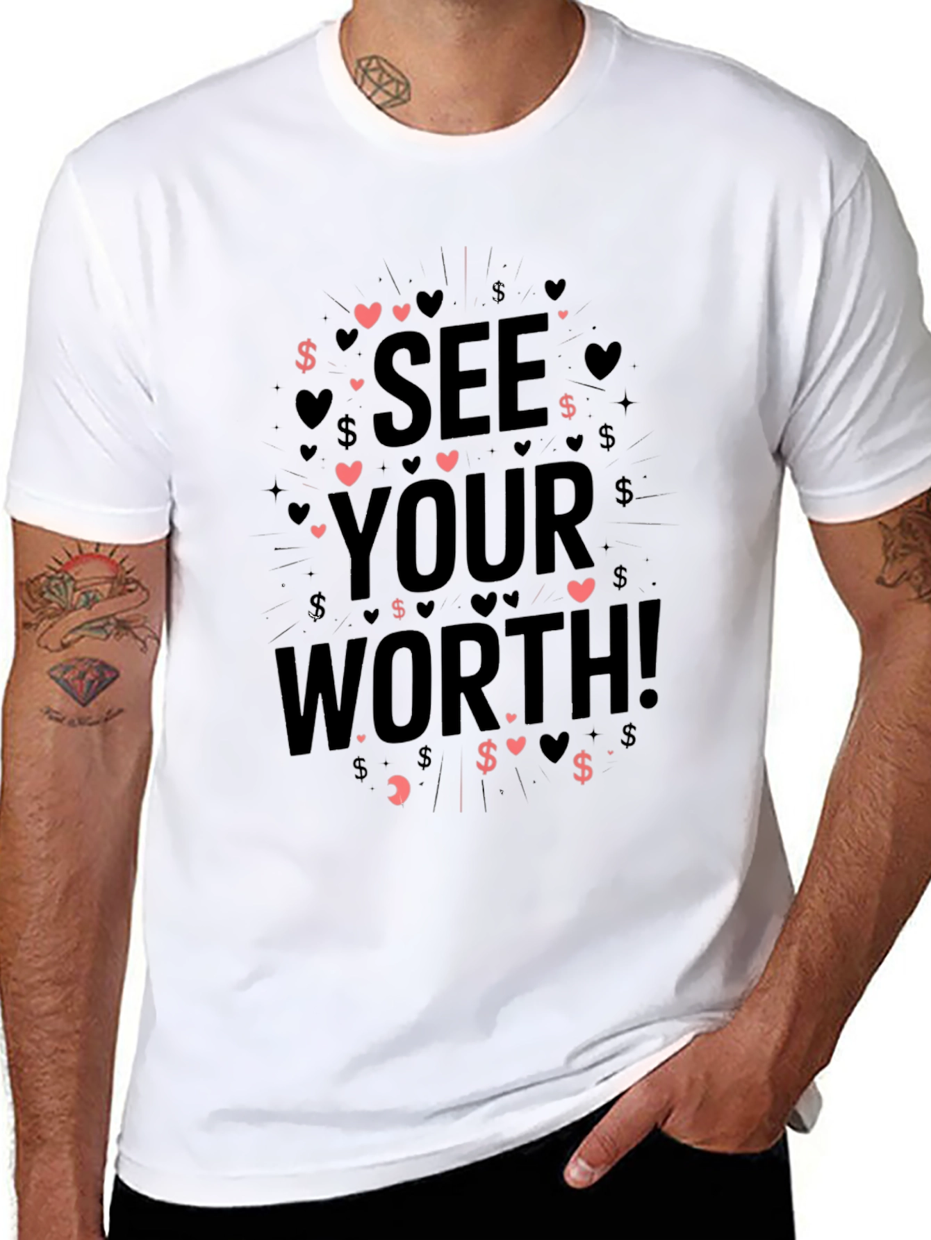 See Your Worth Black Graphic Tee