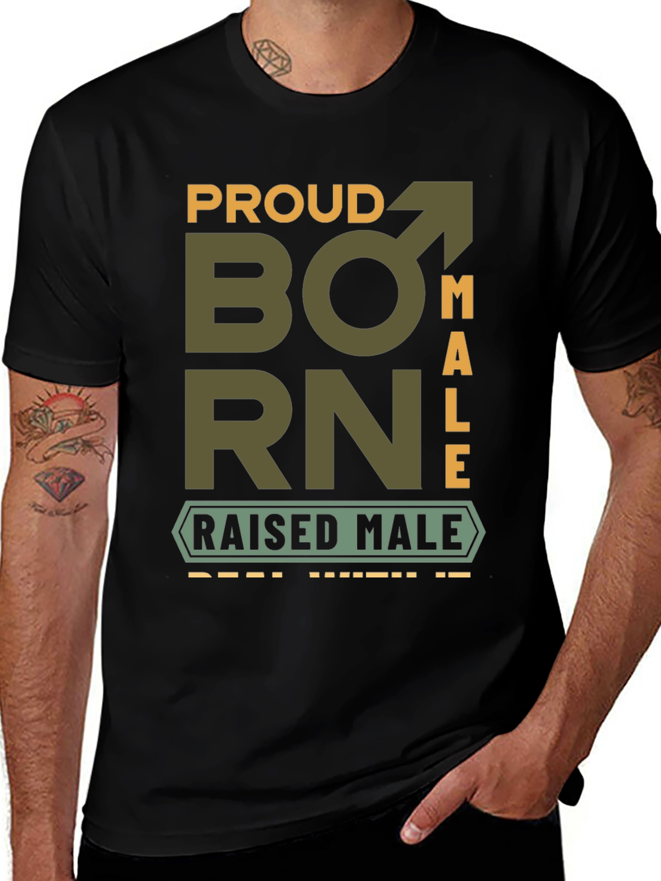 Proud Born Male T-Shirt