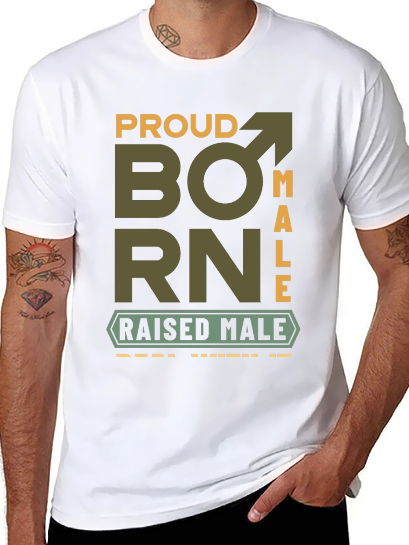 Proud Born Male T-Shirt