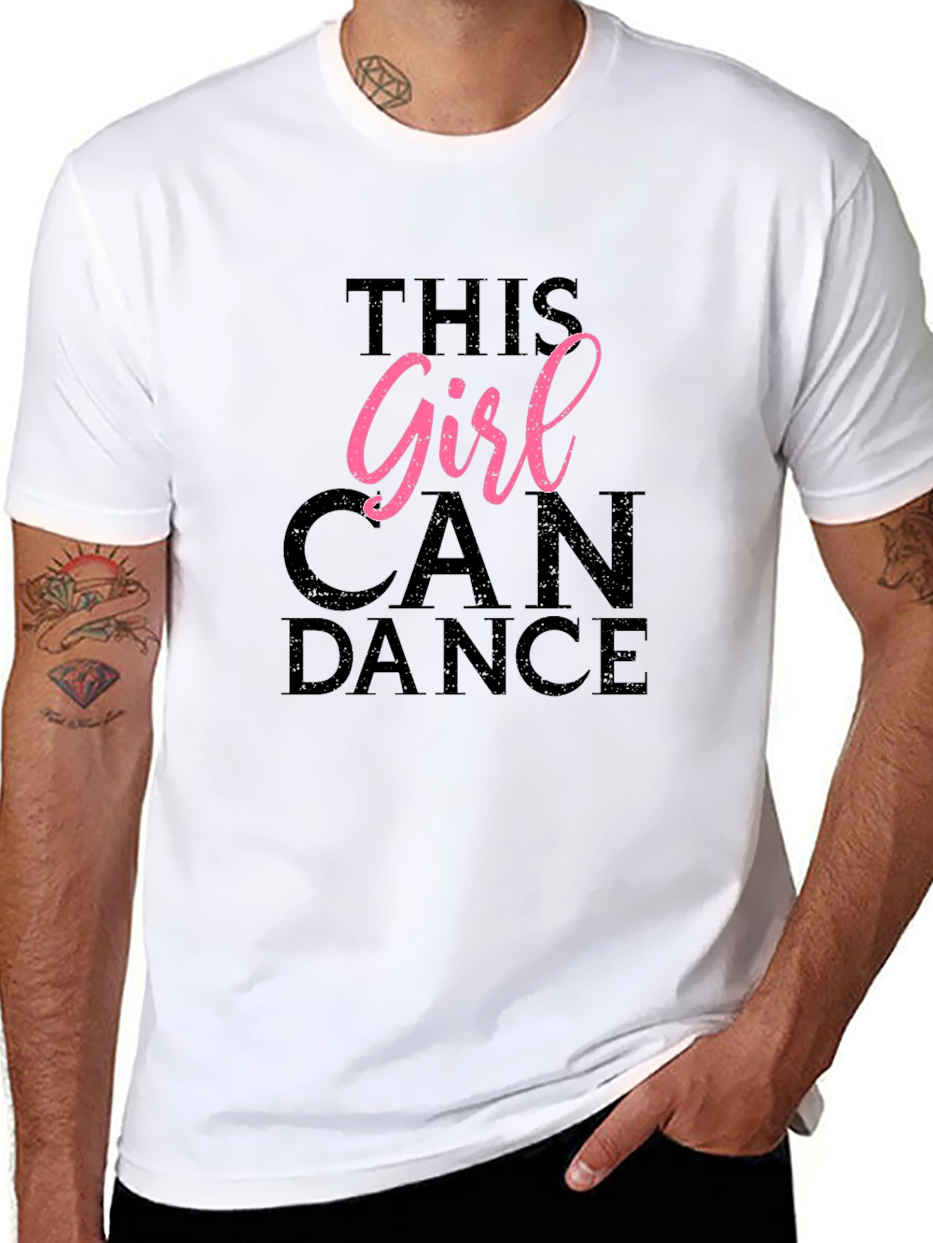 This Girl Can Dance Graphic Tee - Black