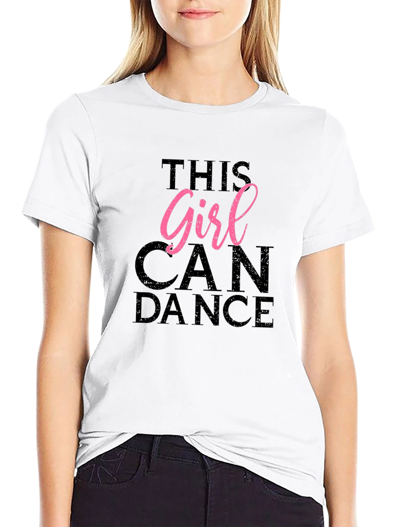 This Girl Can Dance Graphic Tee - Black
