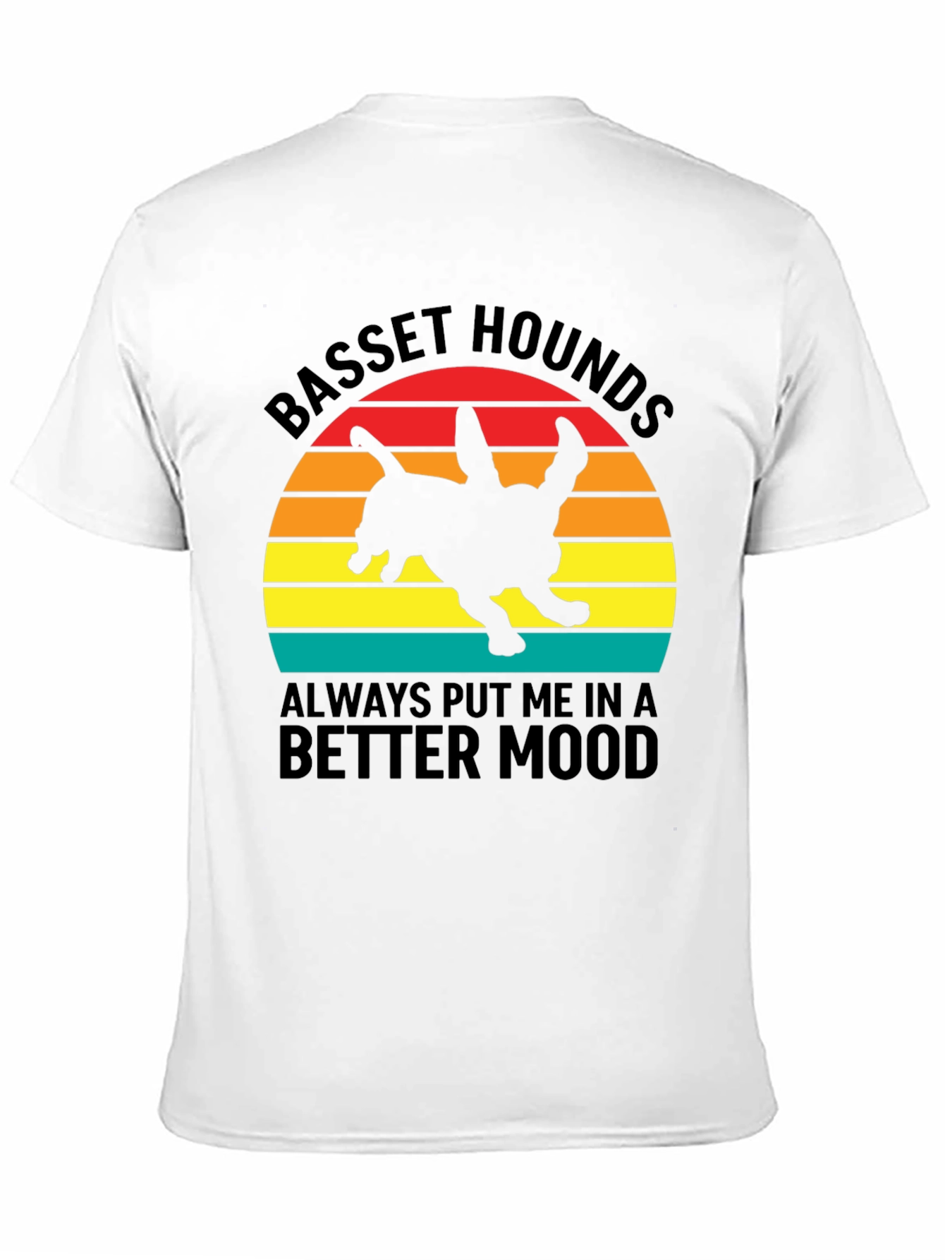 Basset Hound Sunset Graphic T-Shirt