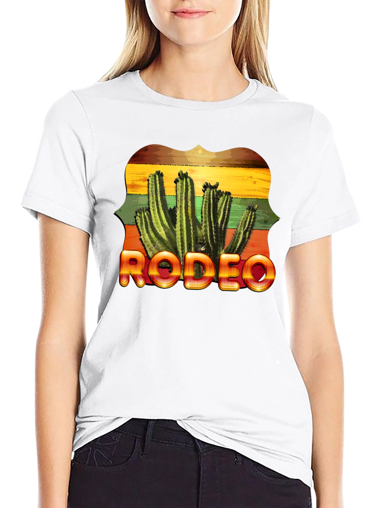 Rodeo Cactus Graphic Tee - Western Style