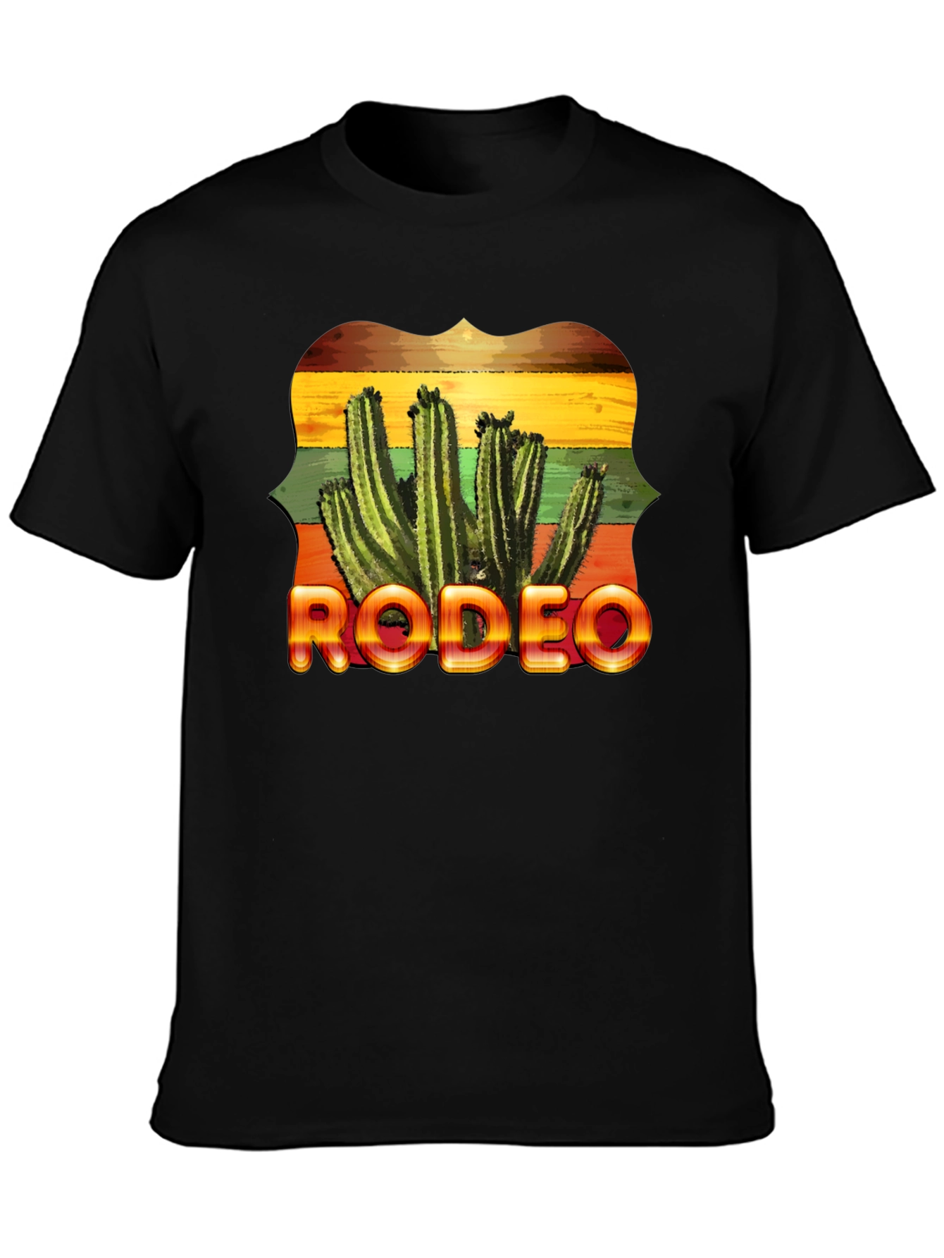 Rodeo Cactus Graphic Tee - Western Style