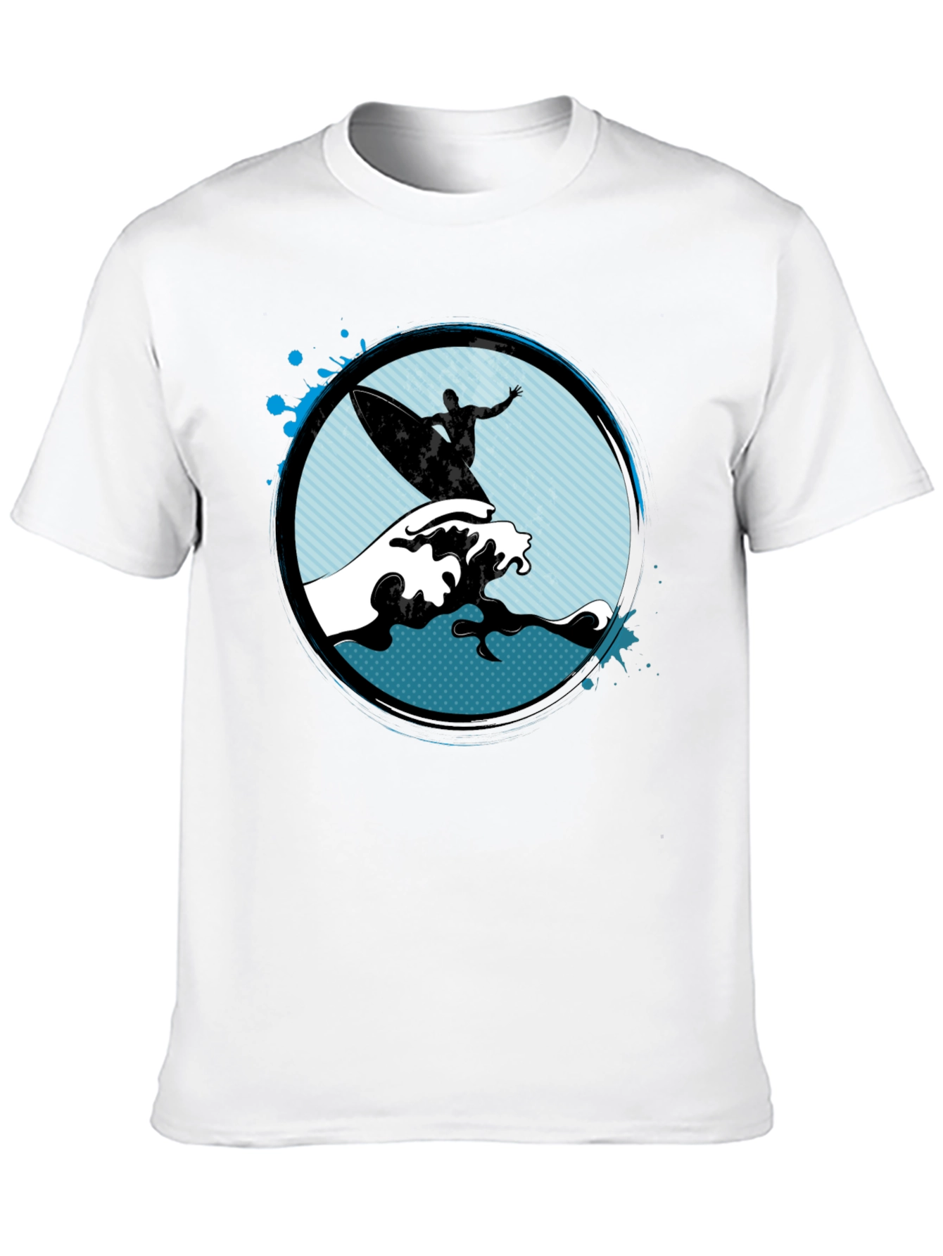 Surfer Graphic Black T-Shirt