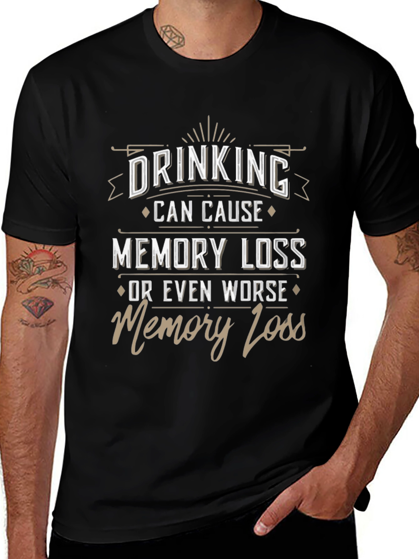 Humorous Drinking Graphic Tee