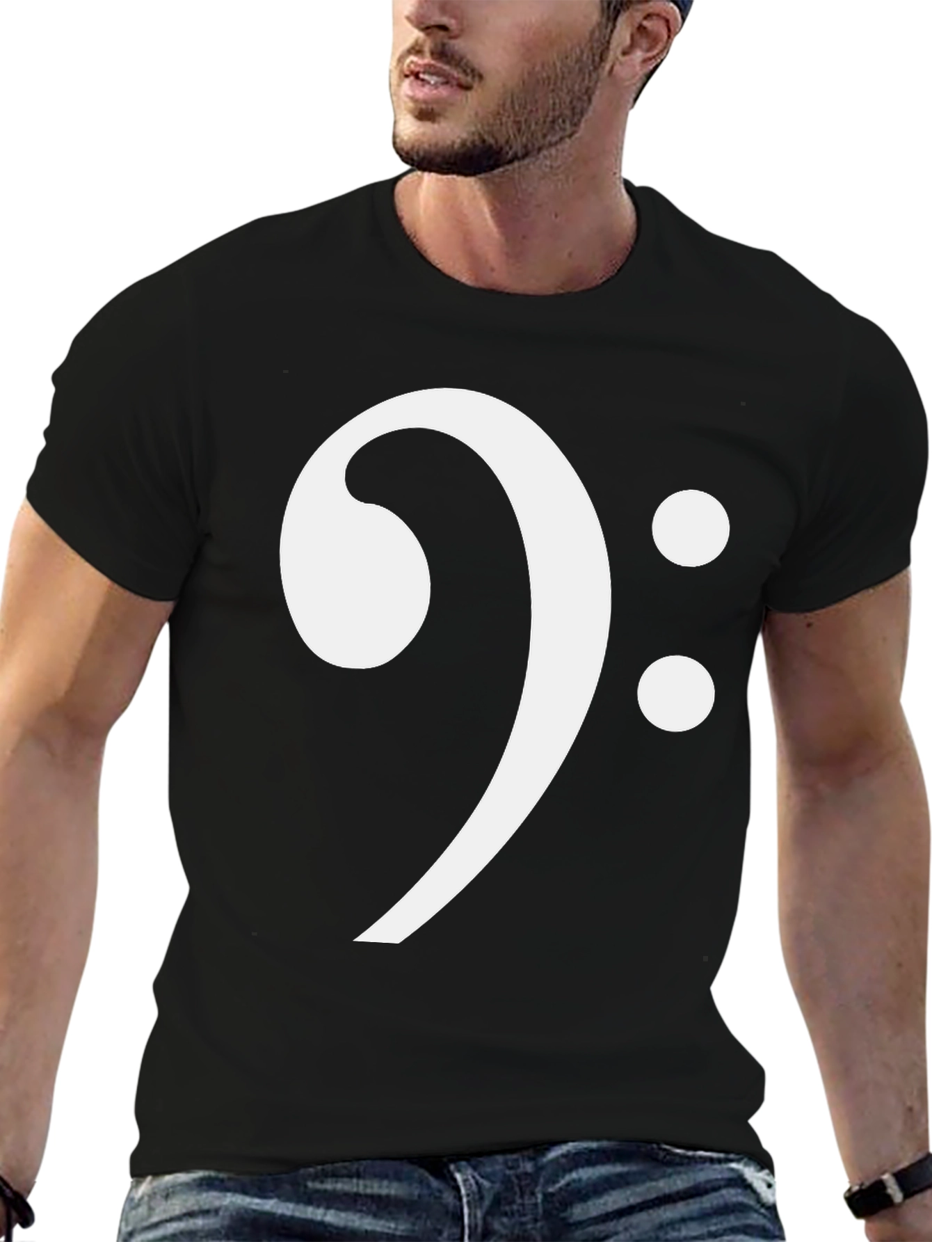 Bass Clef Black T-Shirt