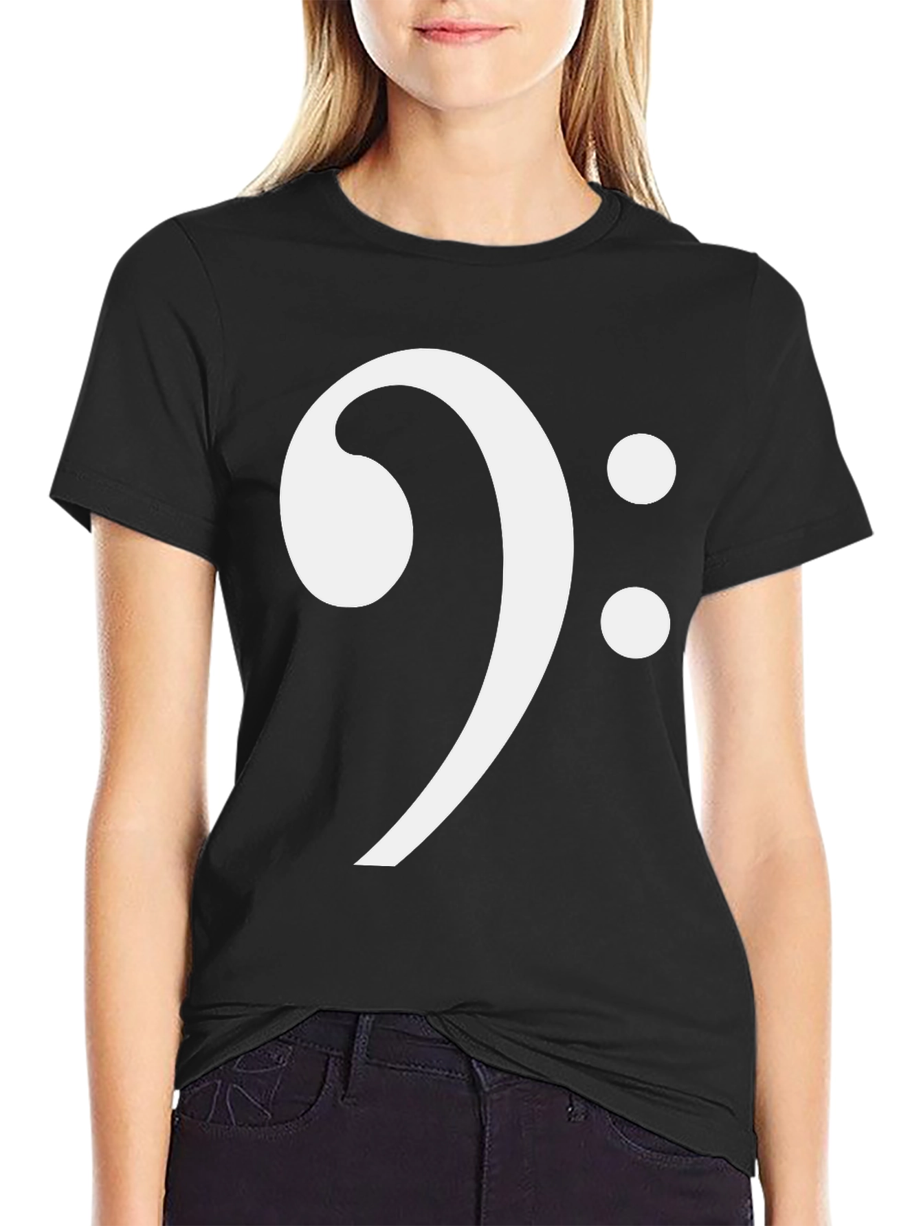 Bass Clef Black T-Shirt