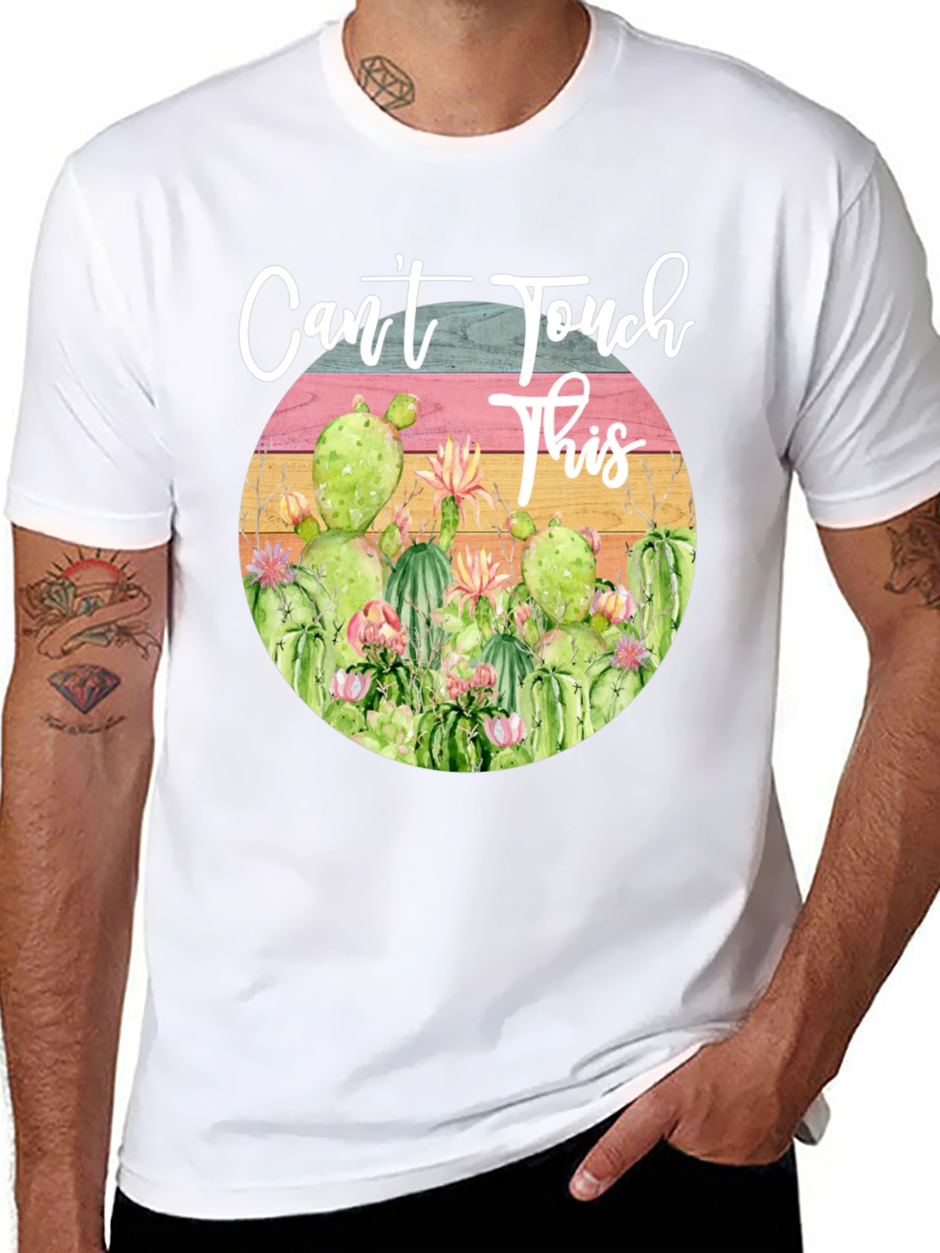 Cactus Graphic Tee - Cant Touch This T-Shirt