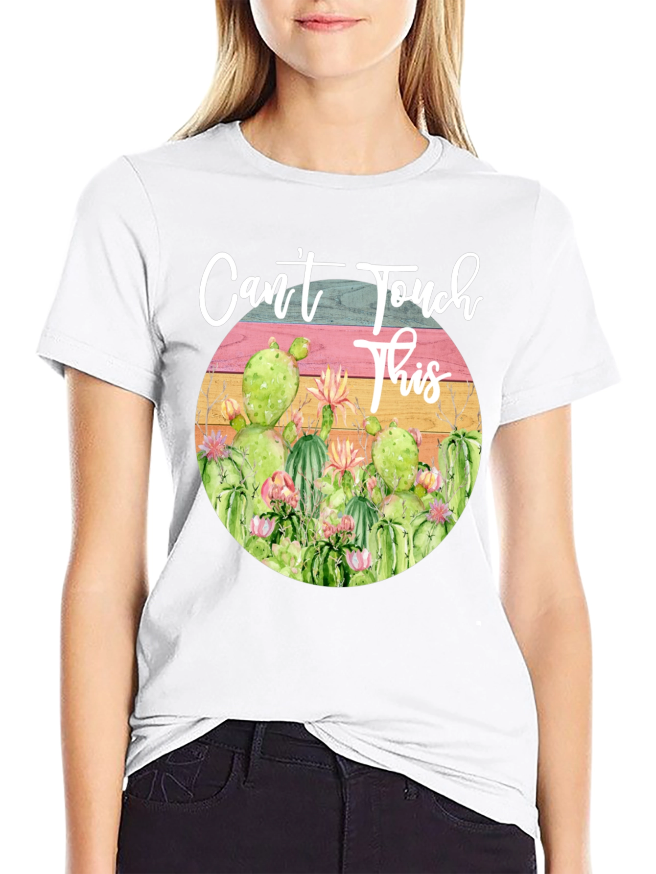 Cactus Graphic Tee - Cant Touch This T-Shirt