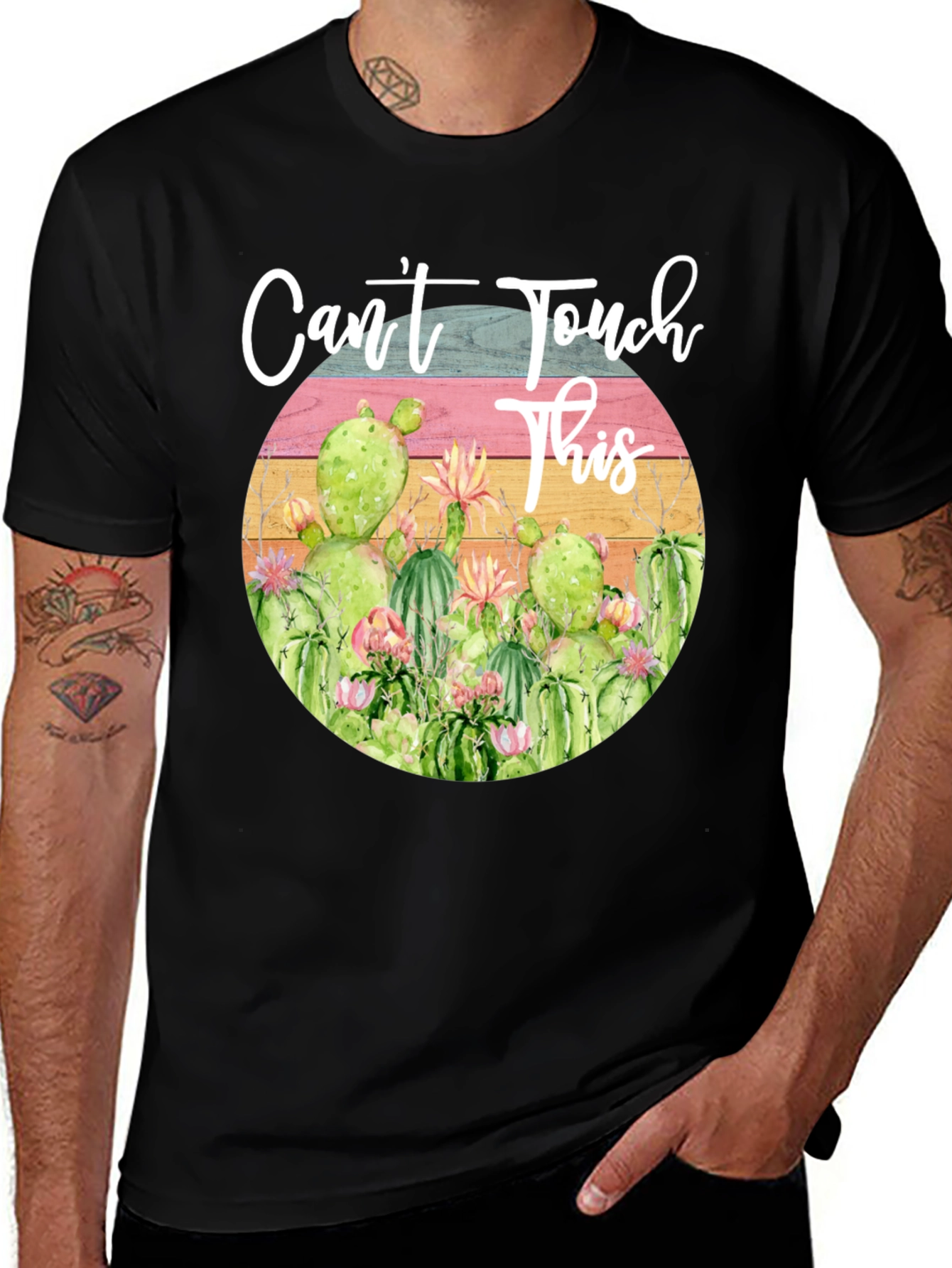 Cactus Graphic Tee - Cant Touch This T-Shirt