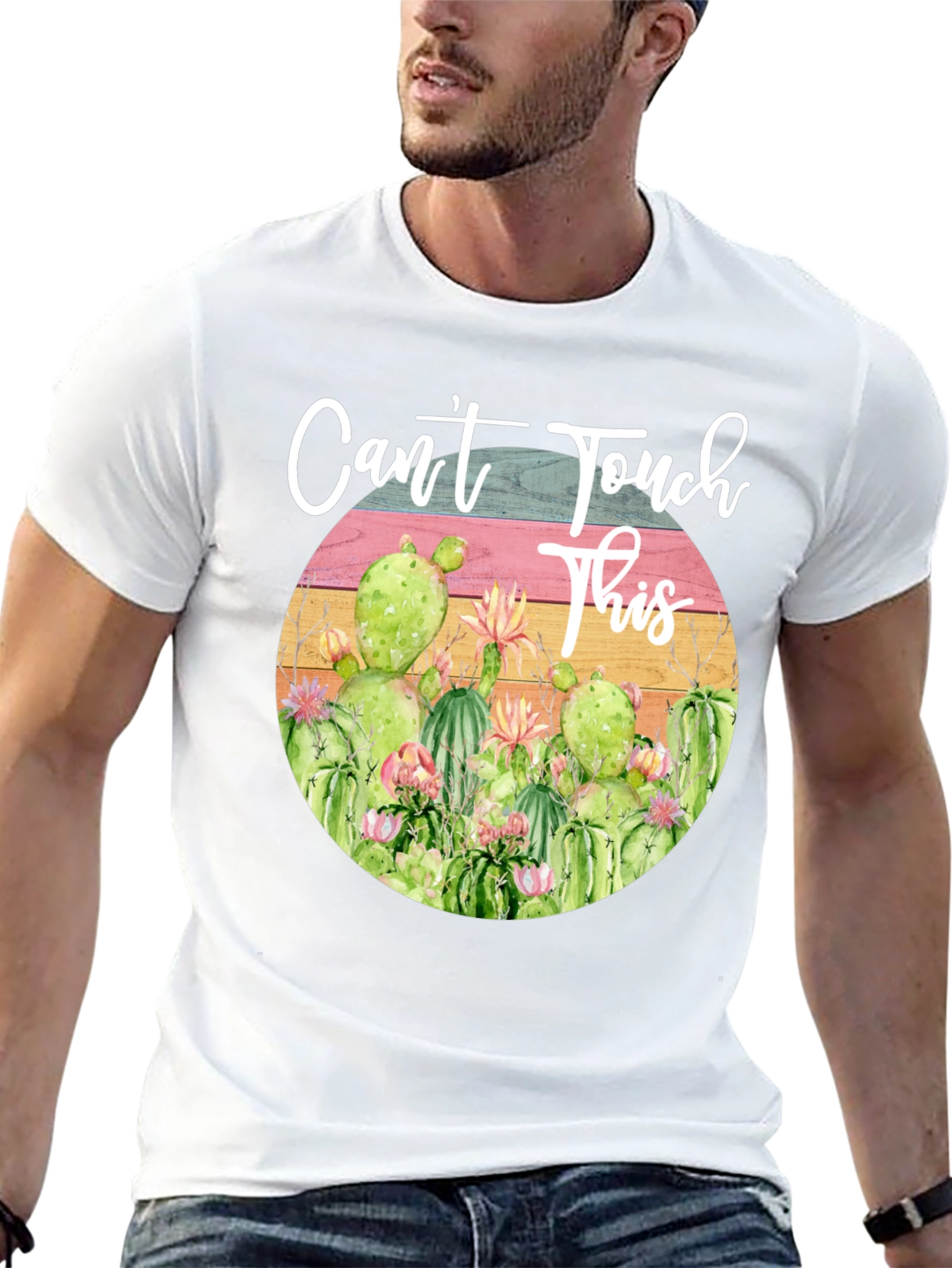 Cactus Graphic Tee - Cant Touch This T-Shirt