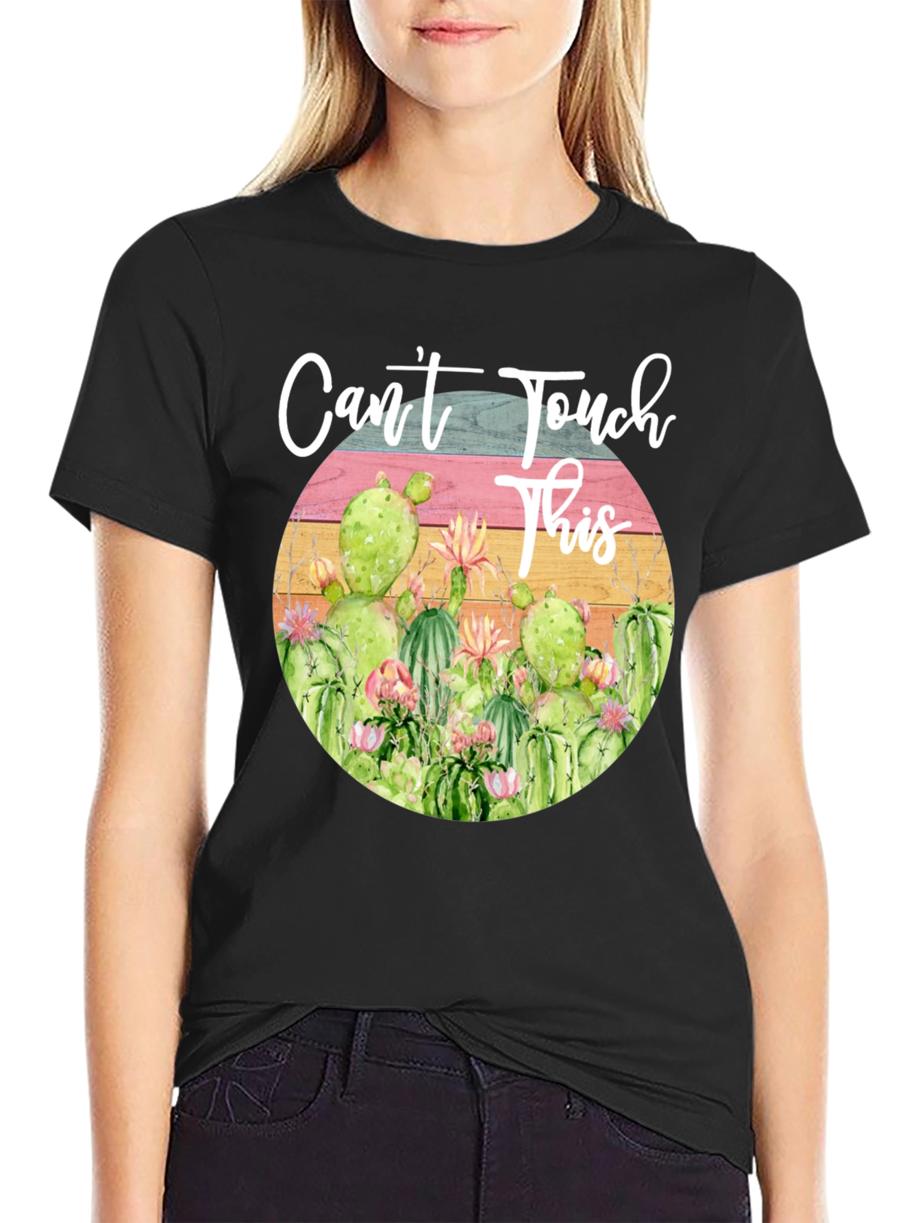 Cactus Graphic Tee - Cant Touch This T-Shirt