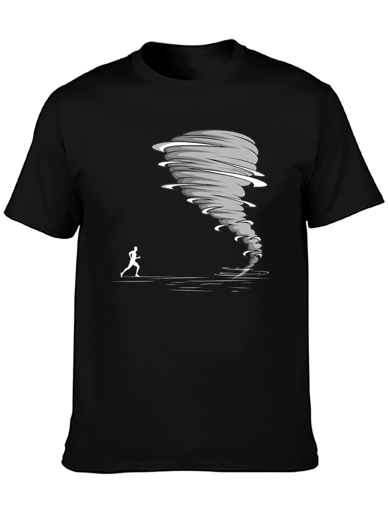 Tornado Chaser Graphic Tee - Black Cotton