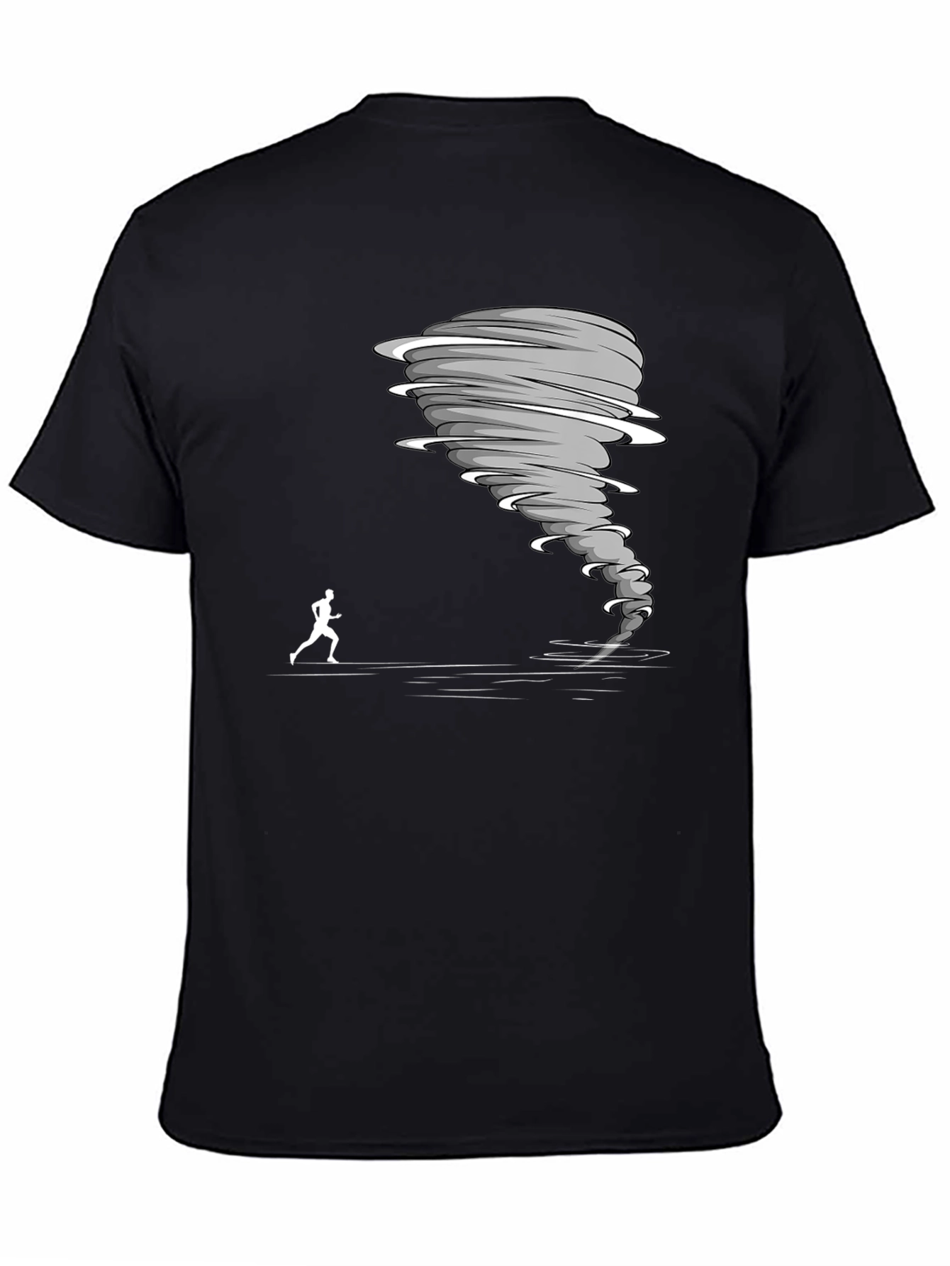 Tornado Chaser Graphic Tee - Black Cotton