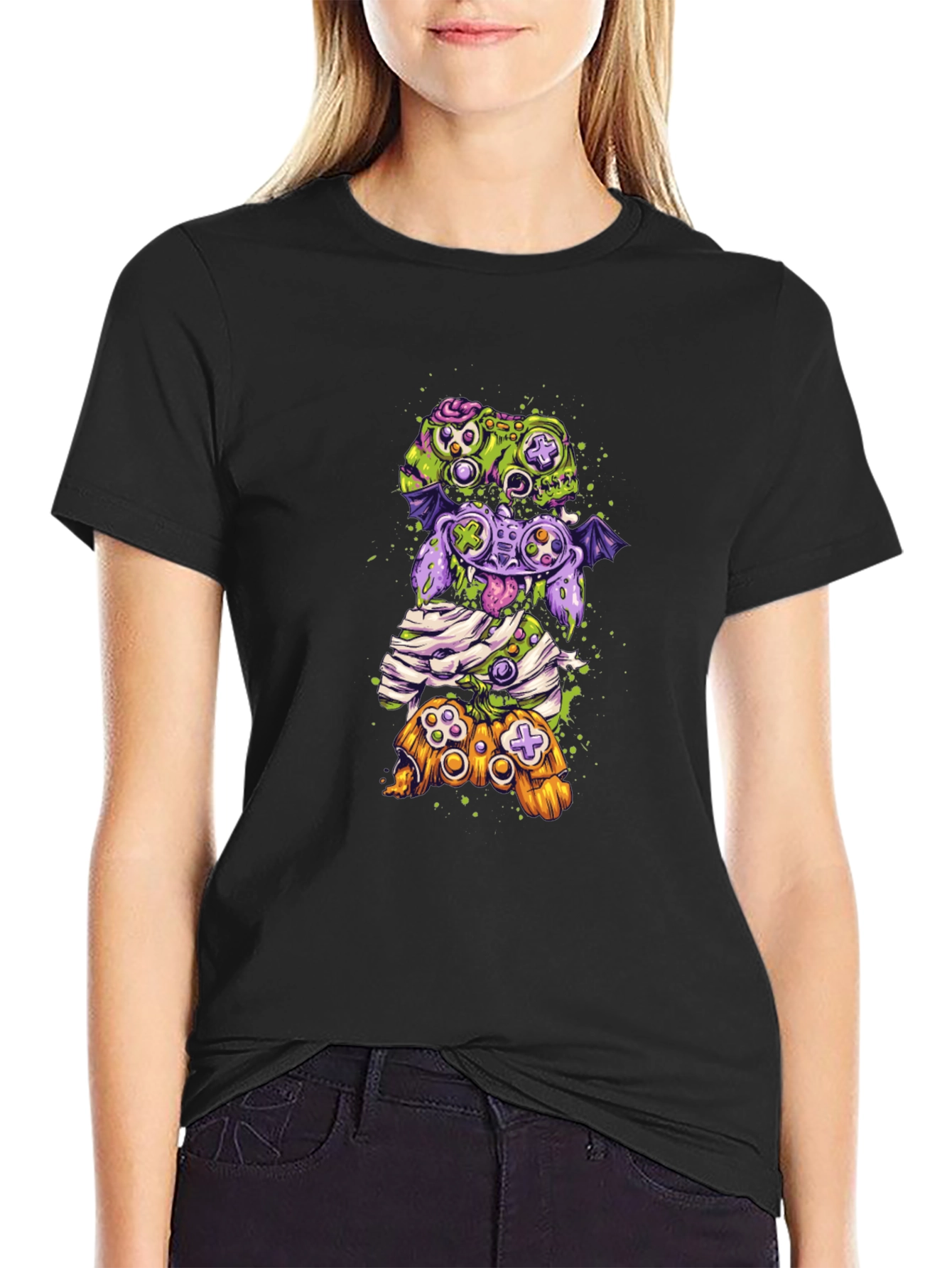 Zombie Gamer T-Shirt - Controller Monster Mash Tee