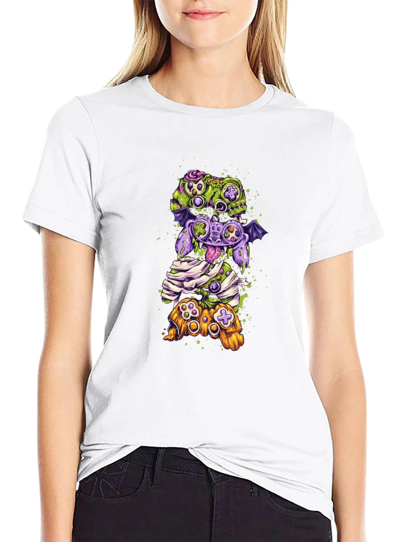 Zombie Gamer T-Shirt - Controller Monster Mash Tee