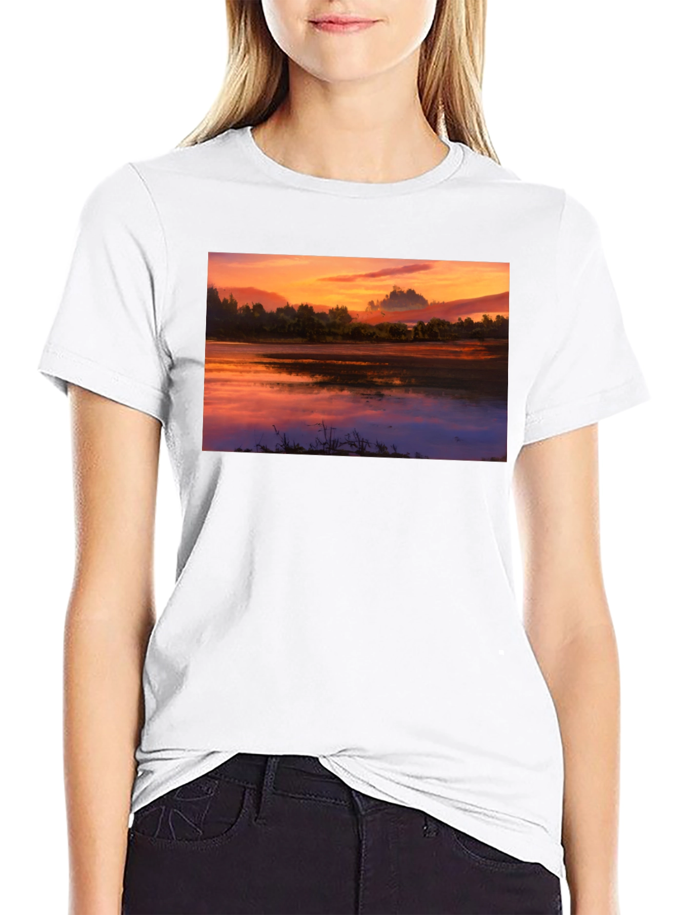 Sunset Lake Graphic Tee