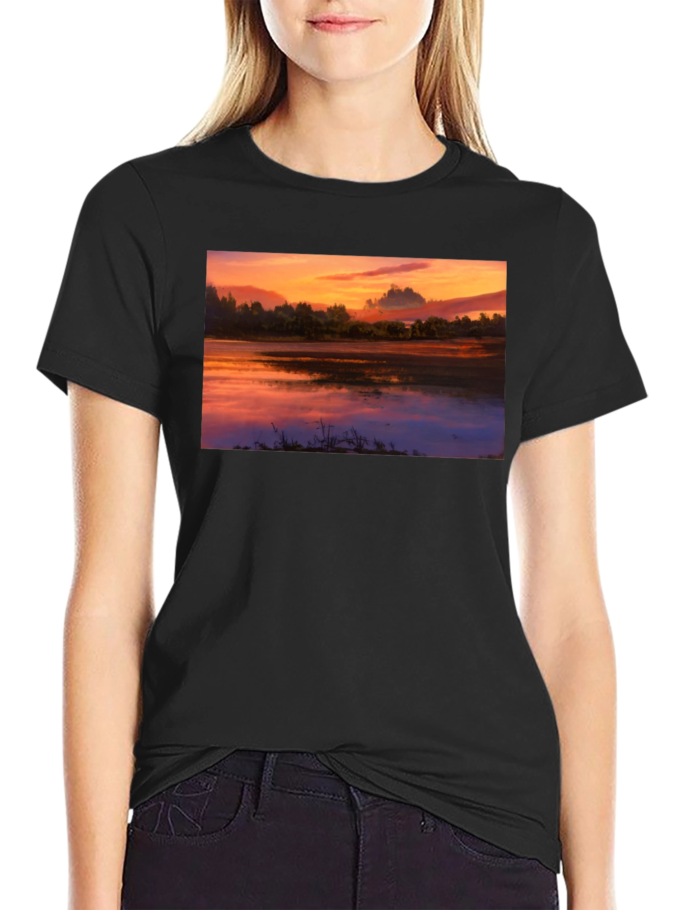 Sunset Lake Graphic Tee