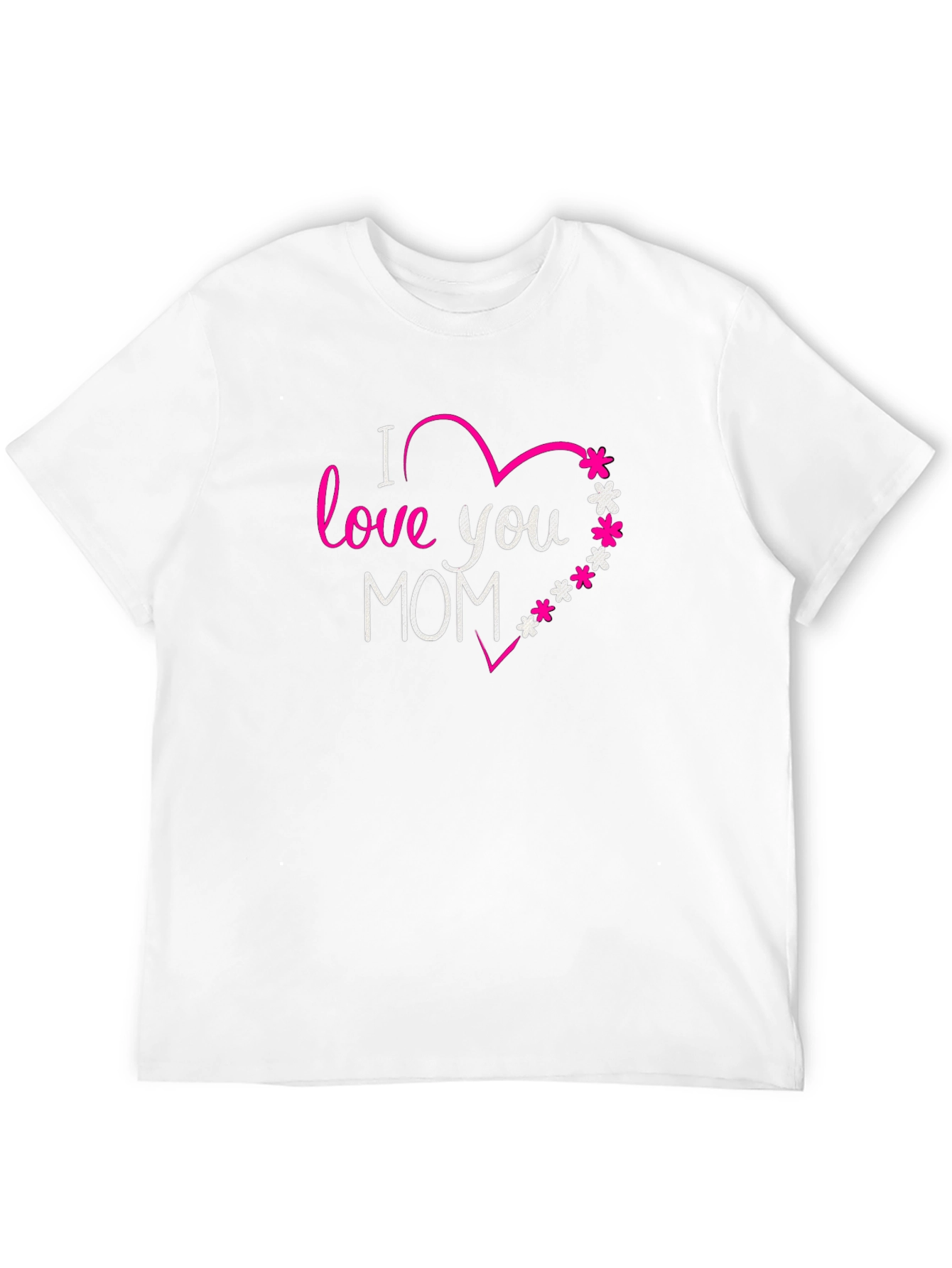 I Love You Mom Graphic Tee - Black