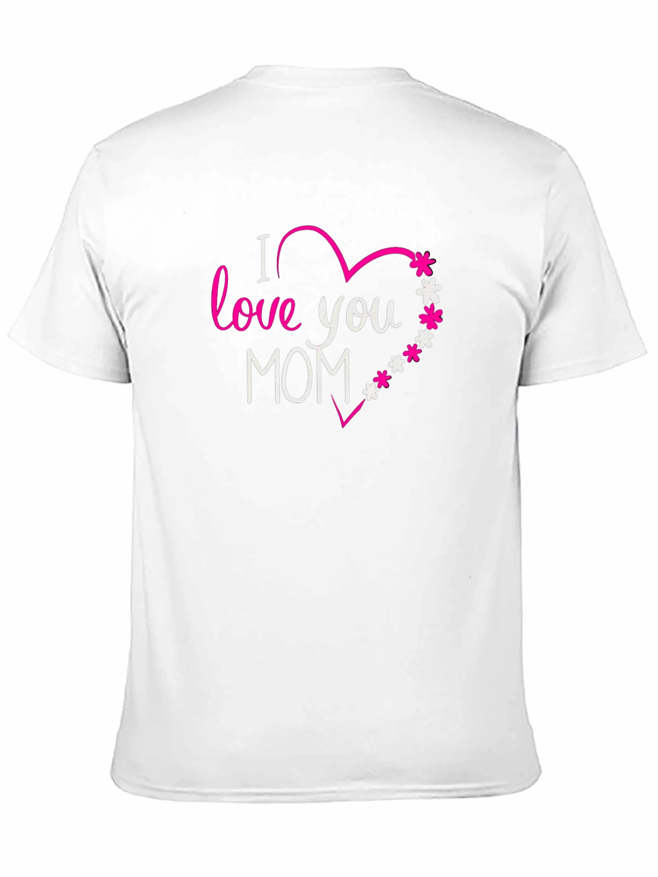I Love You Mom Graphic Tee - Black