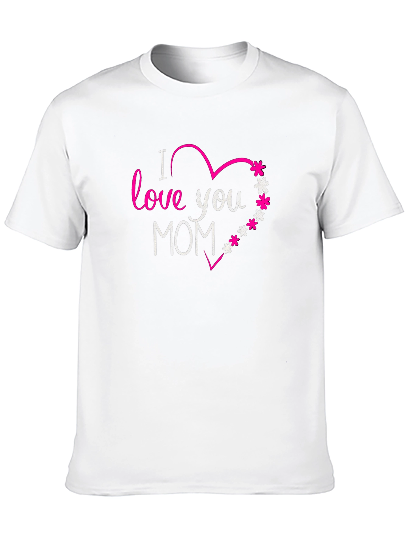 I Love You Mom Graphic Tee - Black