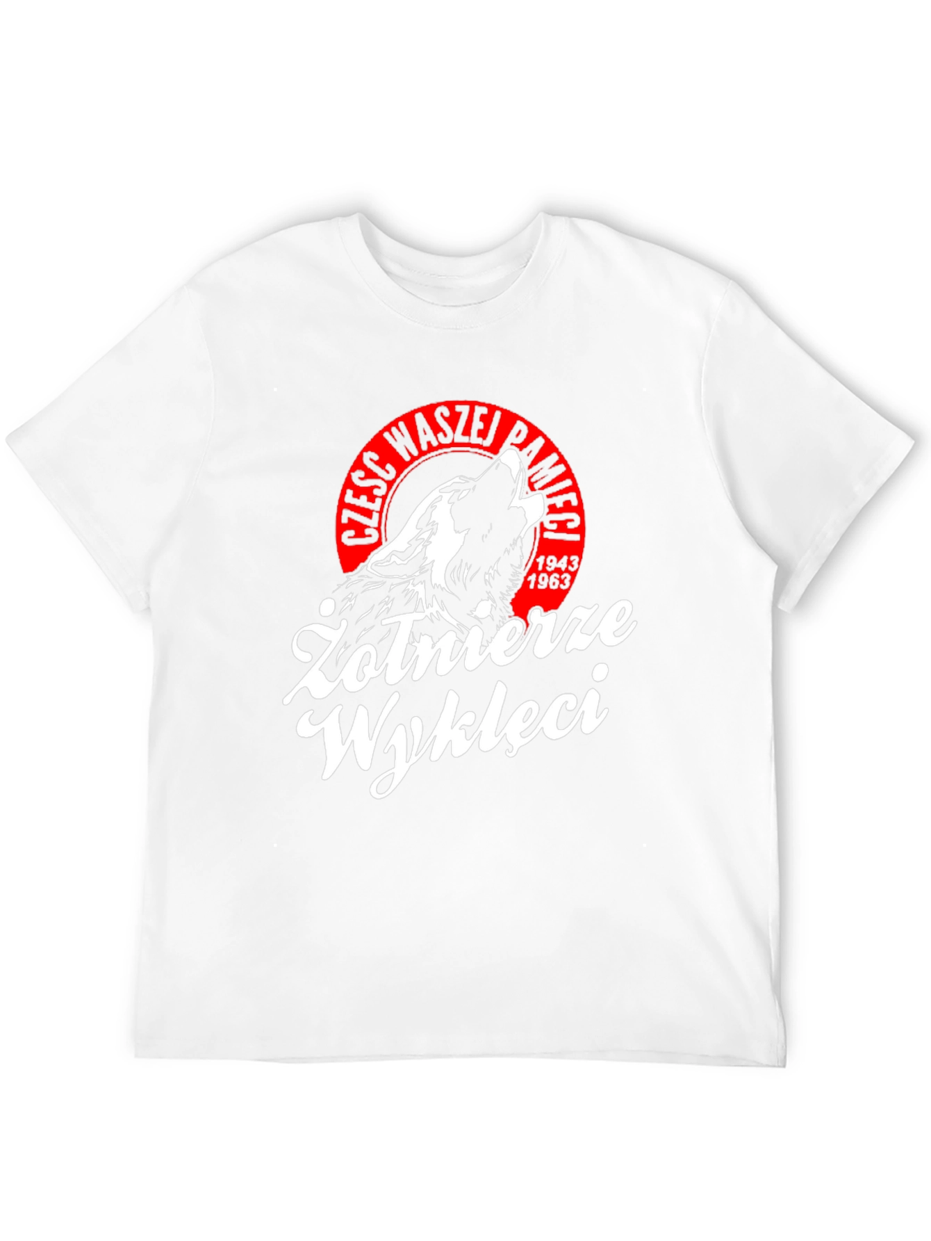 Żołnierze Wyklęci T-Shirt - Black Wolf Patriot Design