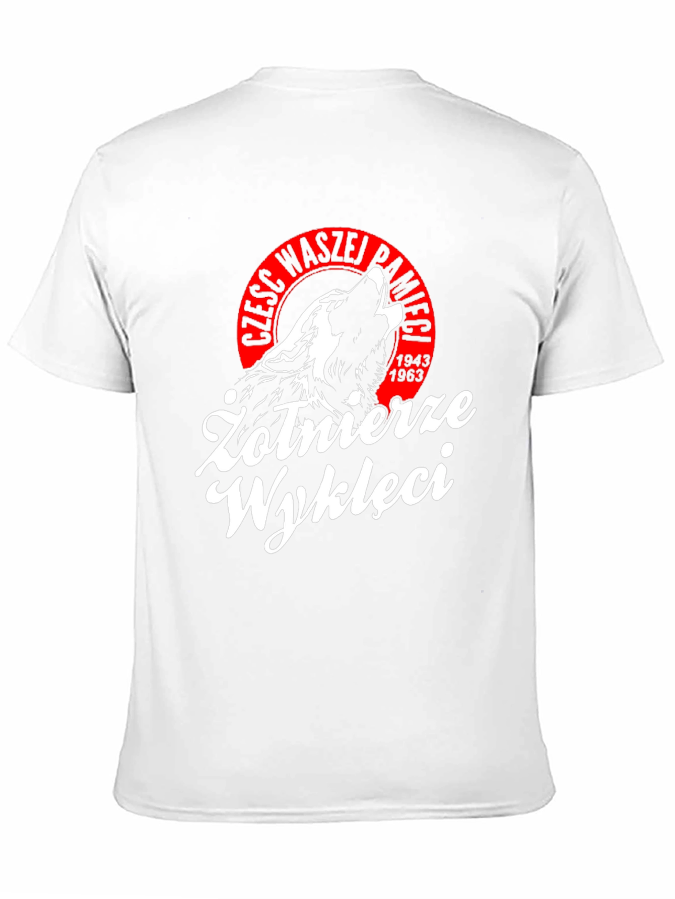 Żołnierze Wyklęci T-Shirt - Black Wolf Patriot Design