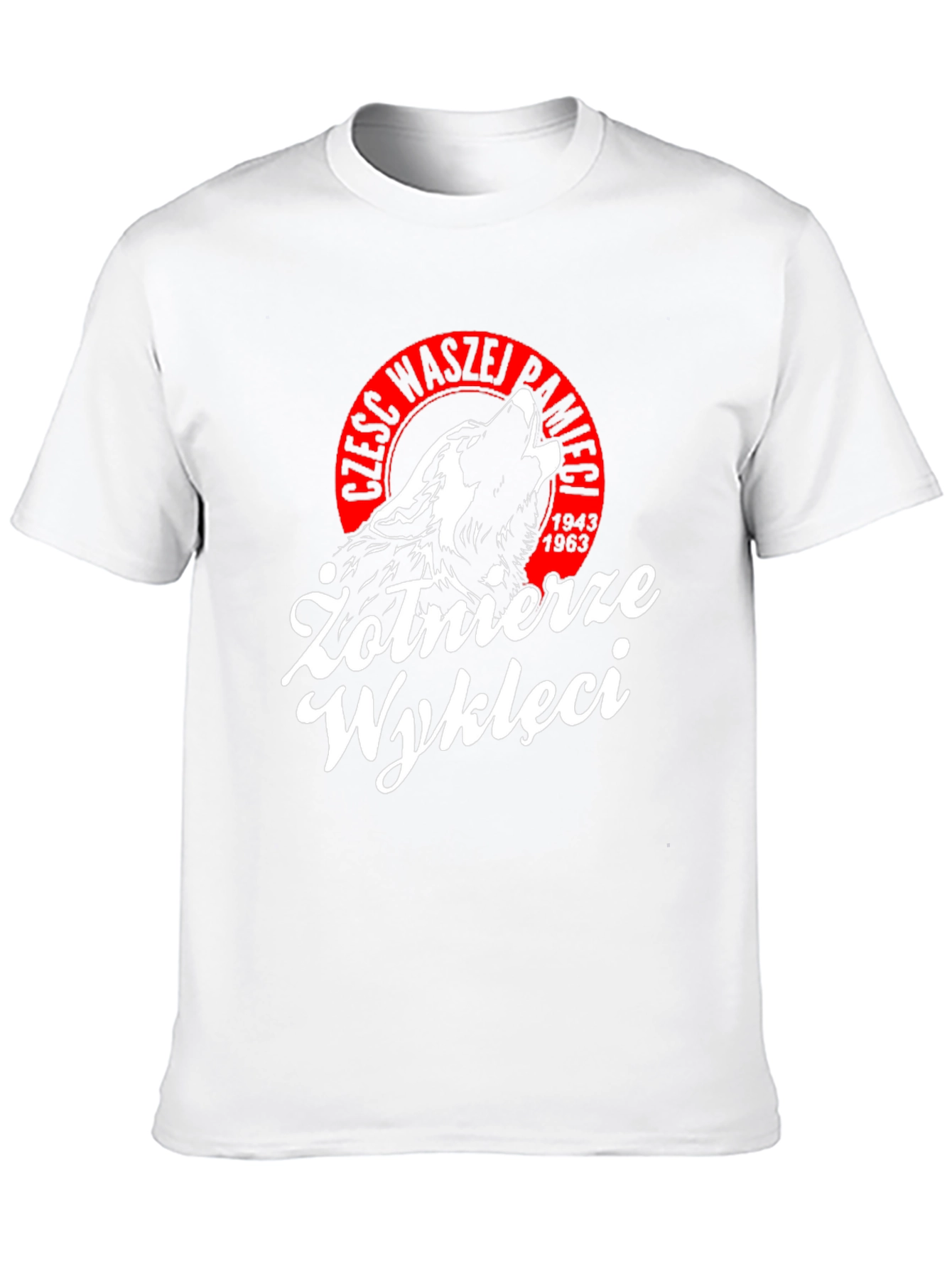 Żołnierze Wyklęci T-Shirt - Black Wolf Patriot Design