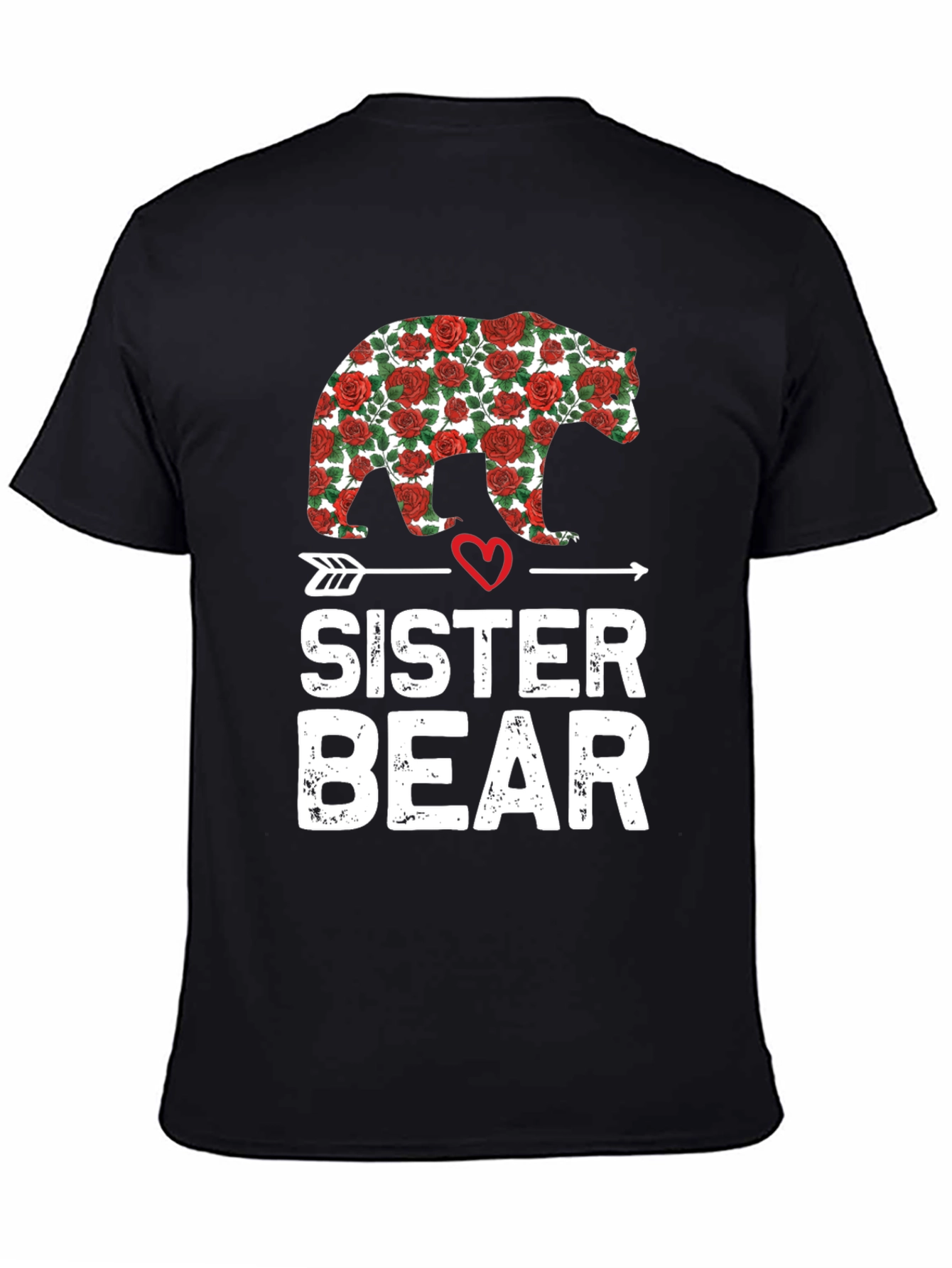 Sister Bear Rose Graphic T-Shirt