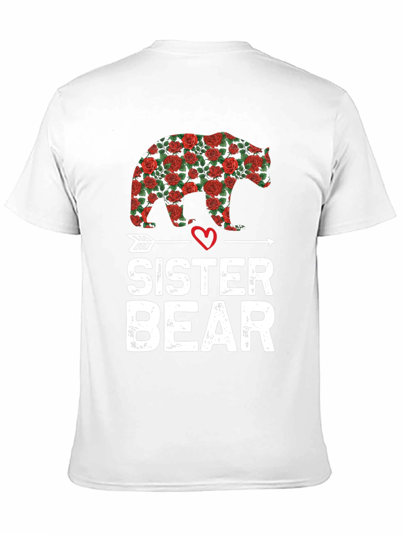 Sister Bear Rose Graphic T-Shirt