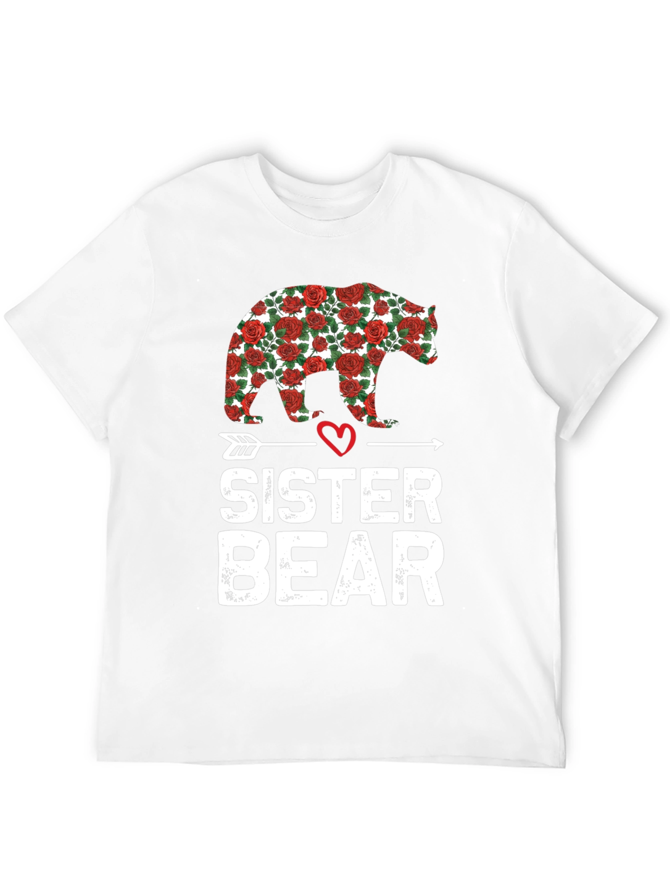 Sister Bear Rose Graphic T-Shirt