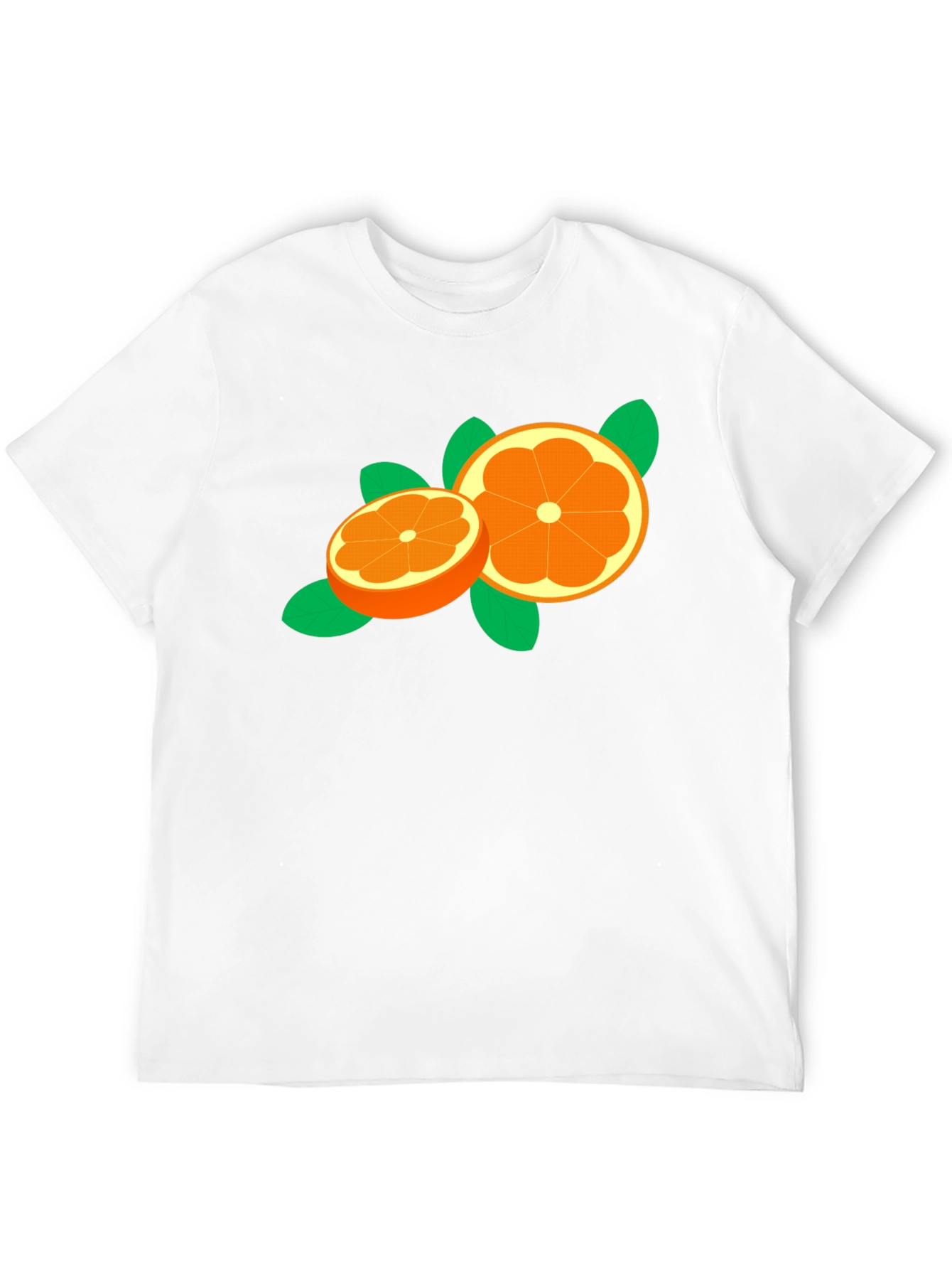 Orange Slice Graphic Tee - Trendy Fruit Design