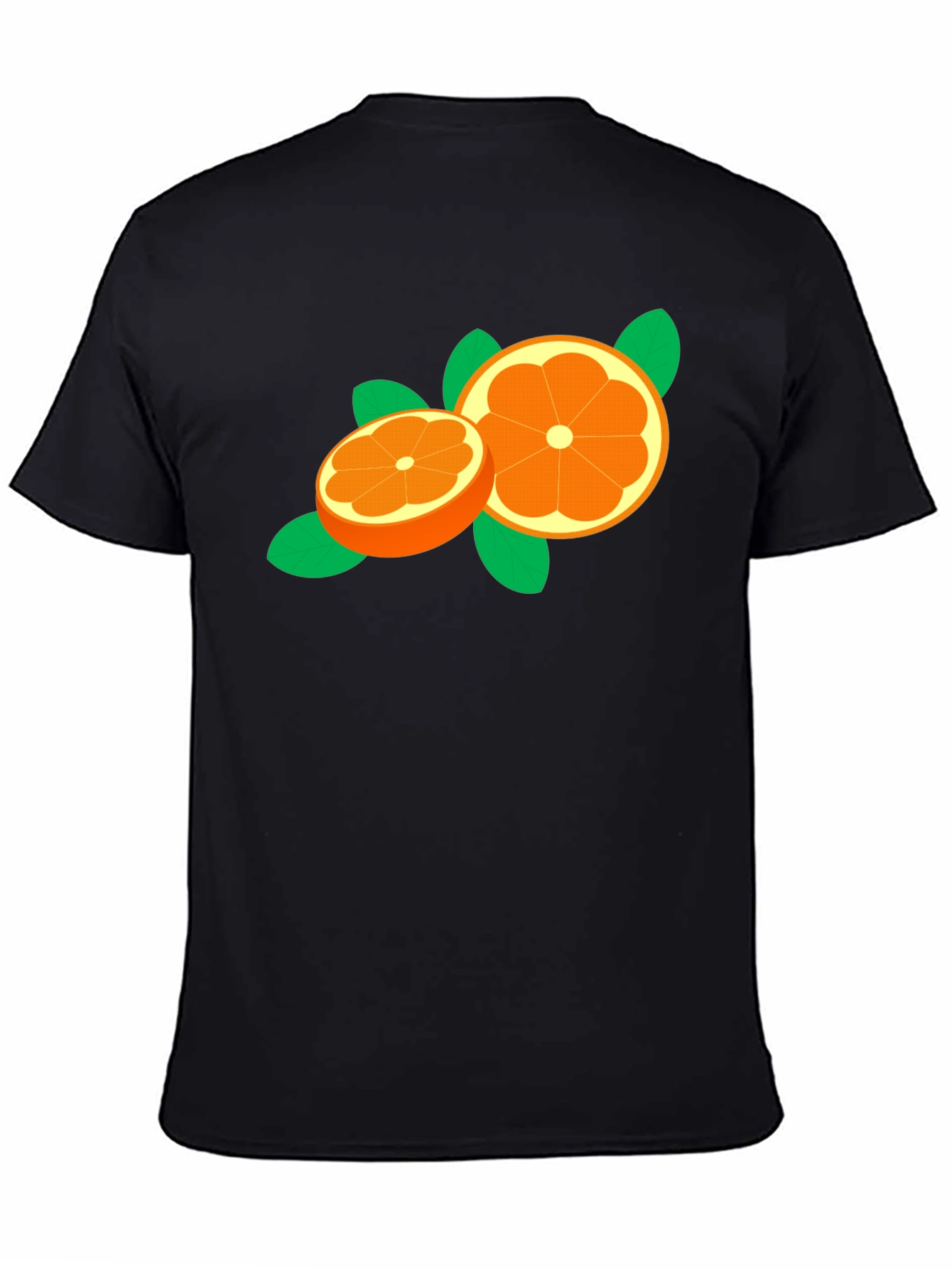 Orange Slice Graphic Tee - Trendy Fruit Design