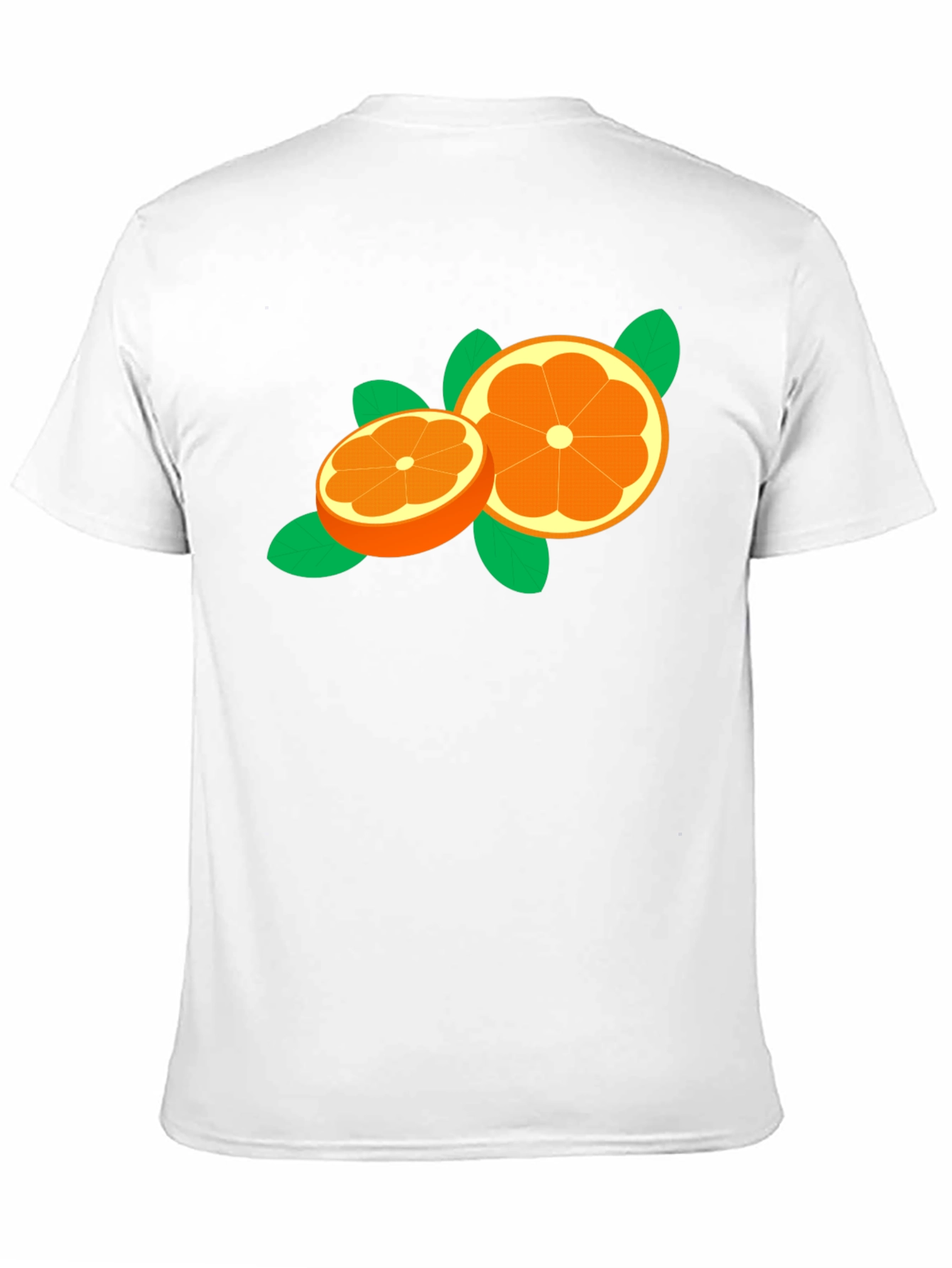 Orange Slice Graphic Tee - Trendy Fruit Design