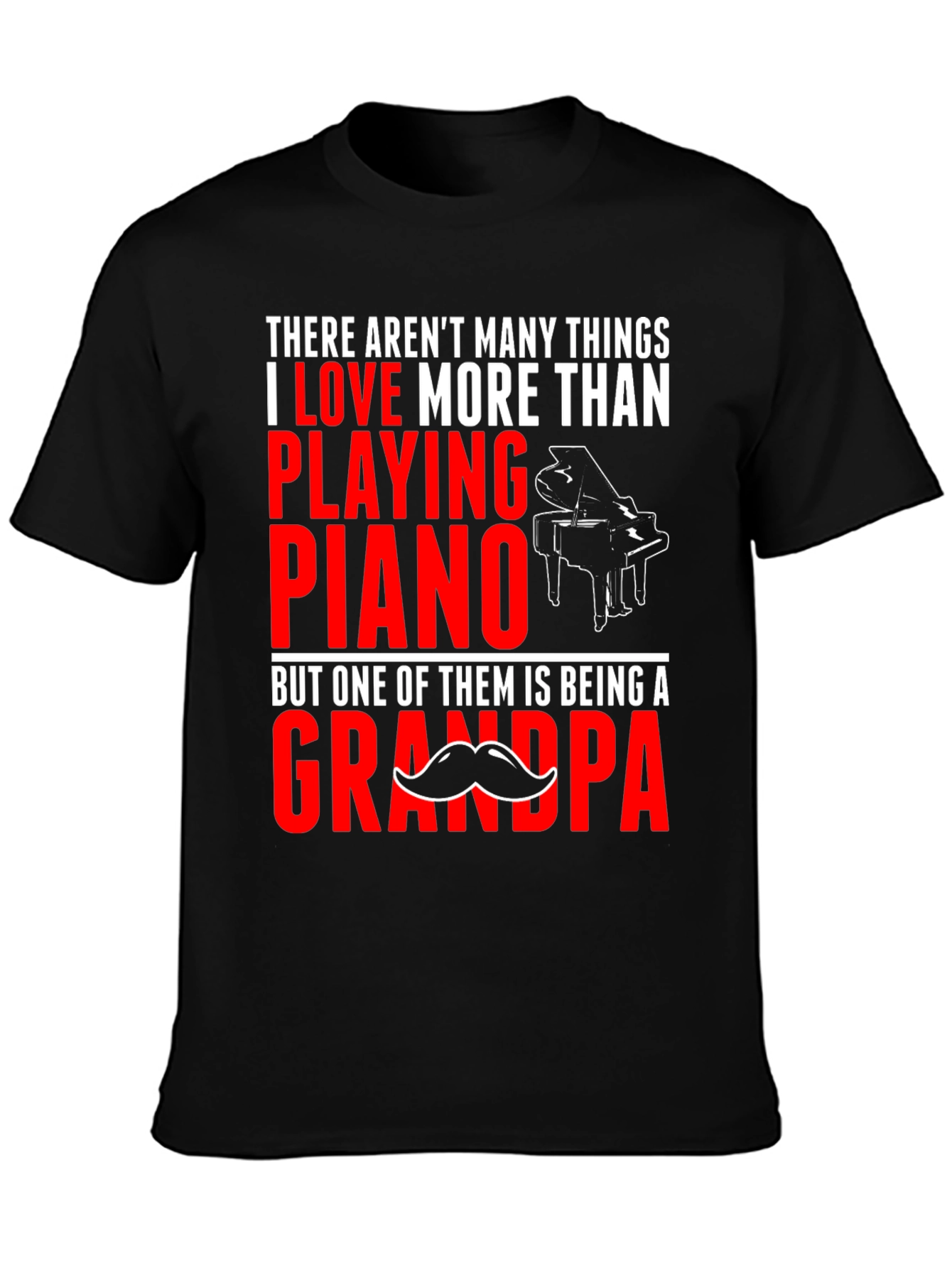 Piano Playing Grandpa T-Shirt