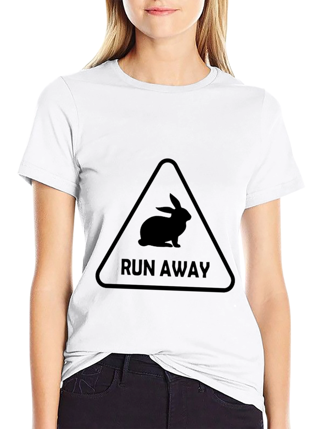 Run Away Bunny T-Shirt - Warning Sign Tee