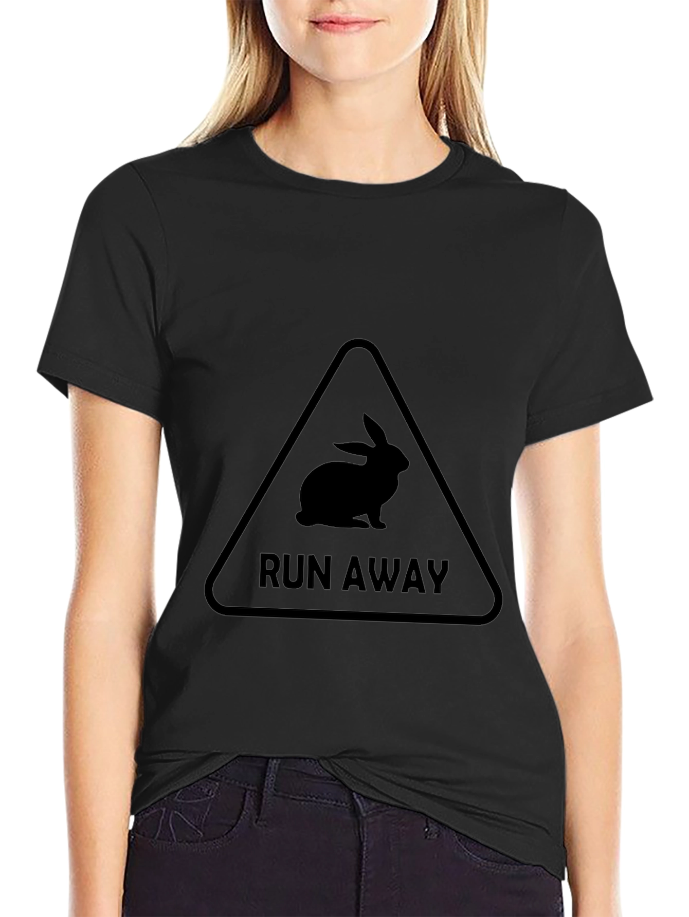 Run Away Bunny T-Shirt - Warning Sign Tee