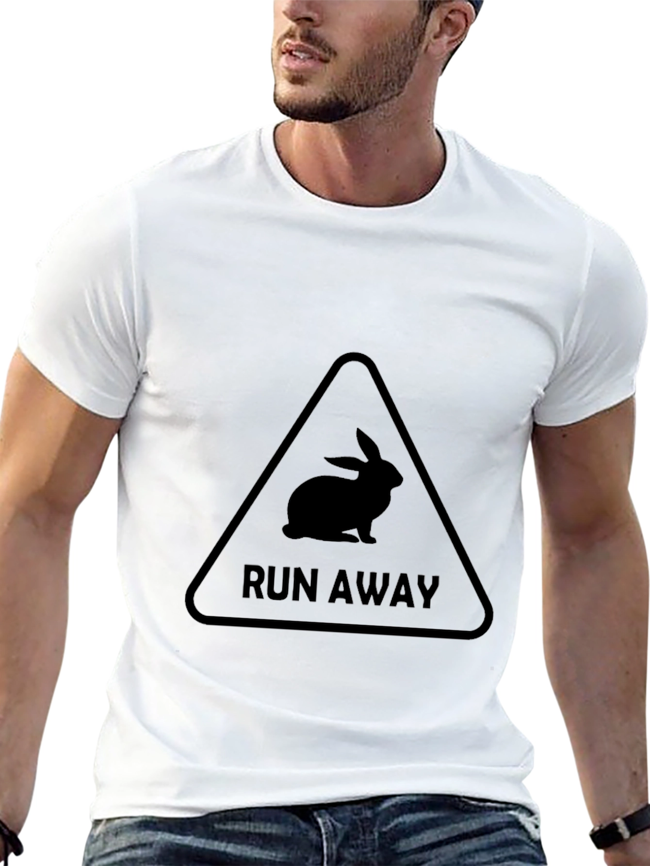 Run Away Bunny T-Shirt - Warning Sign Tee