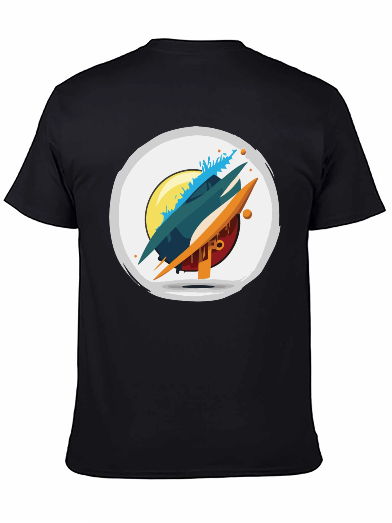 Abstract Graphic Tee - Modern Art Shirt