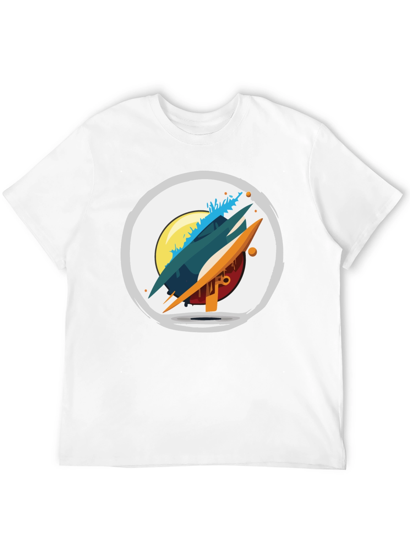 Abstract Graphic Tee - Modern Art Shirt