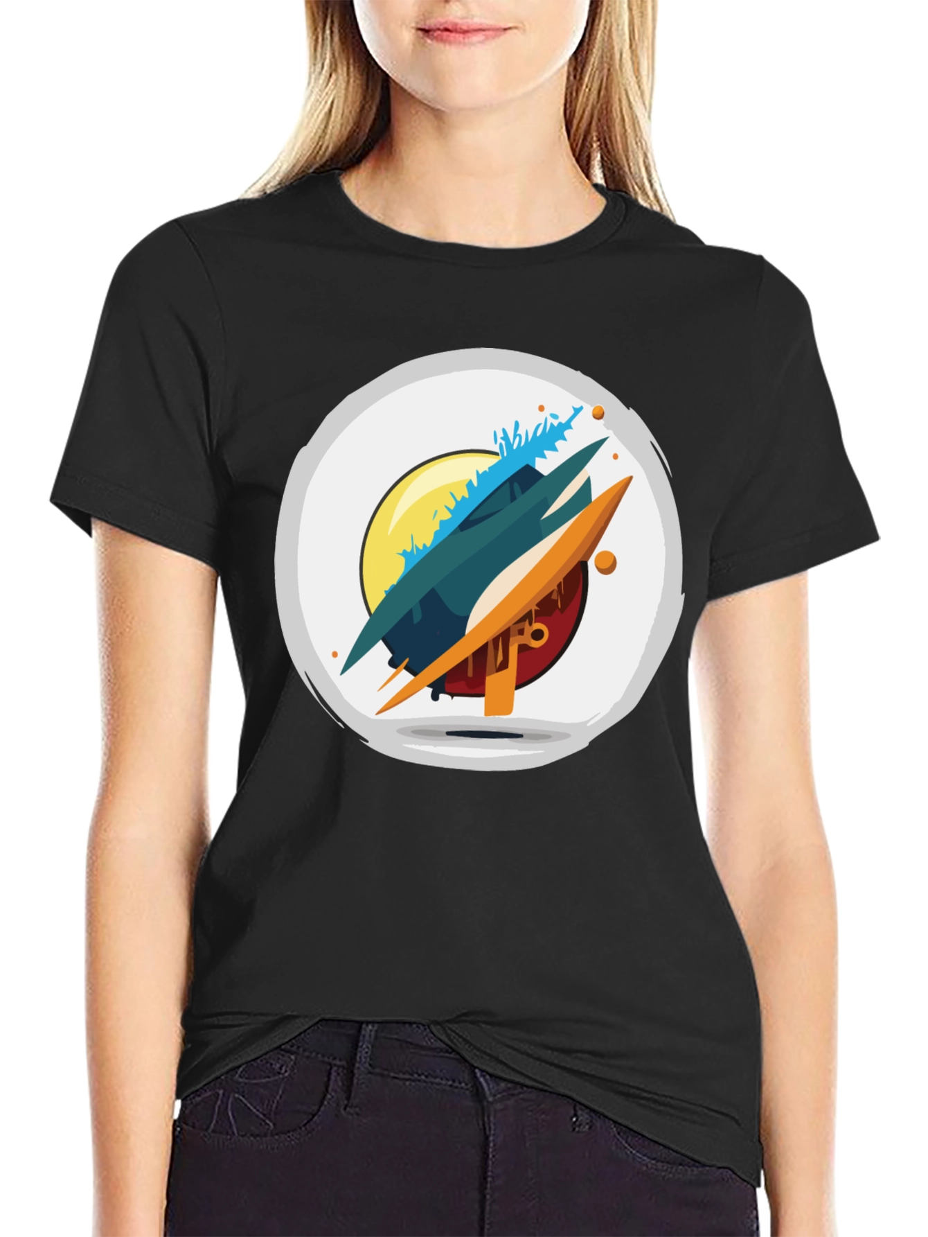 Abstract Graphic Tee - Modern Art Shirt
