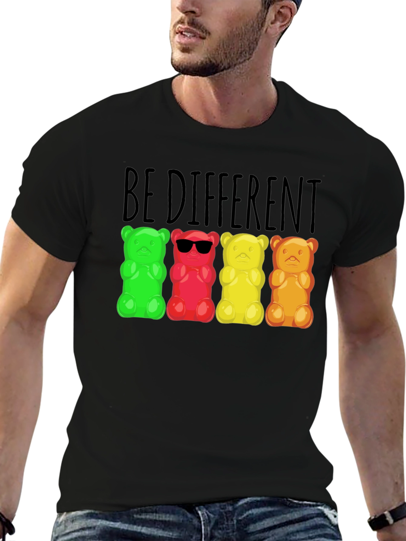 Be Different Gummy Bear Graphic Tee