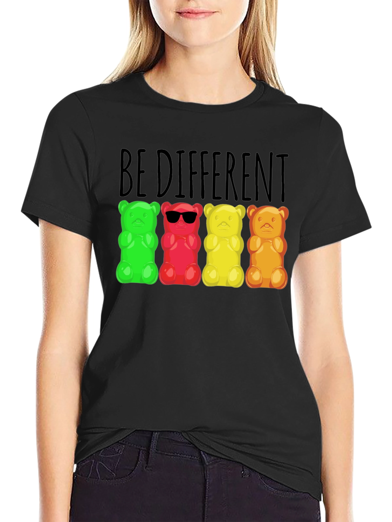 Be Different Gummy Bear Graphic Tee