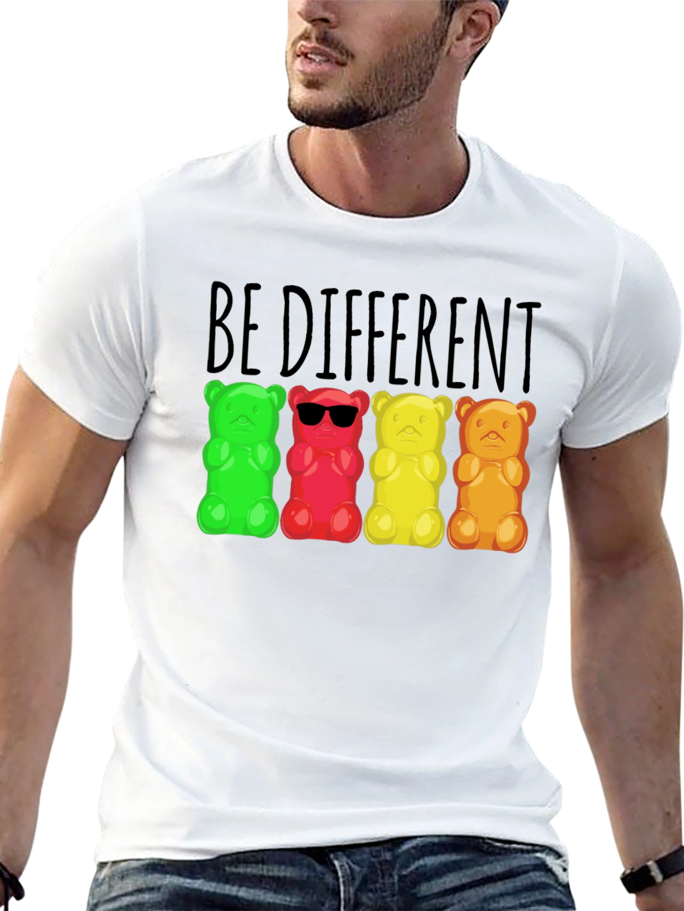 Be Different Gummy Bear Graphic Tee