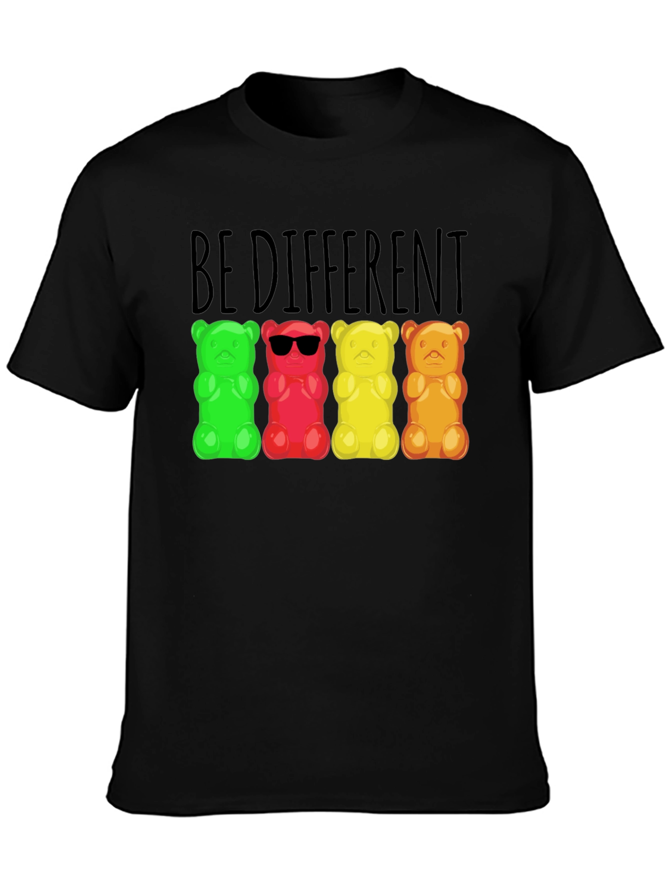 Be Different Gummy Bear Graphic Tee