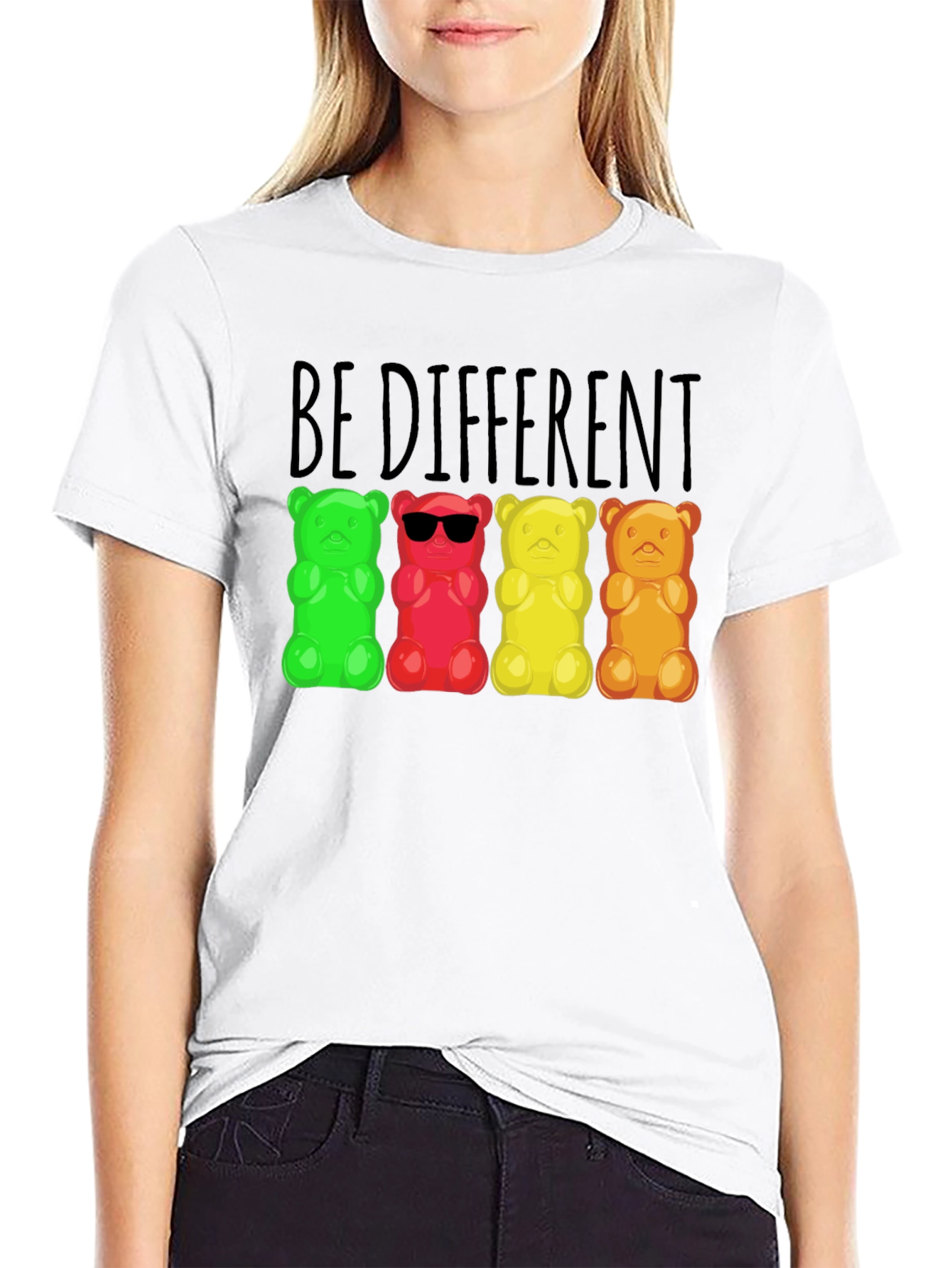 Be Different Gummy Bear Graphic Tee